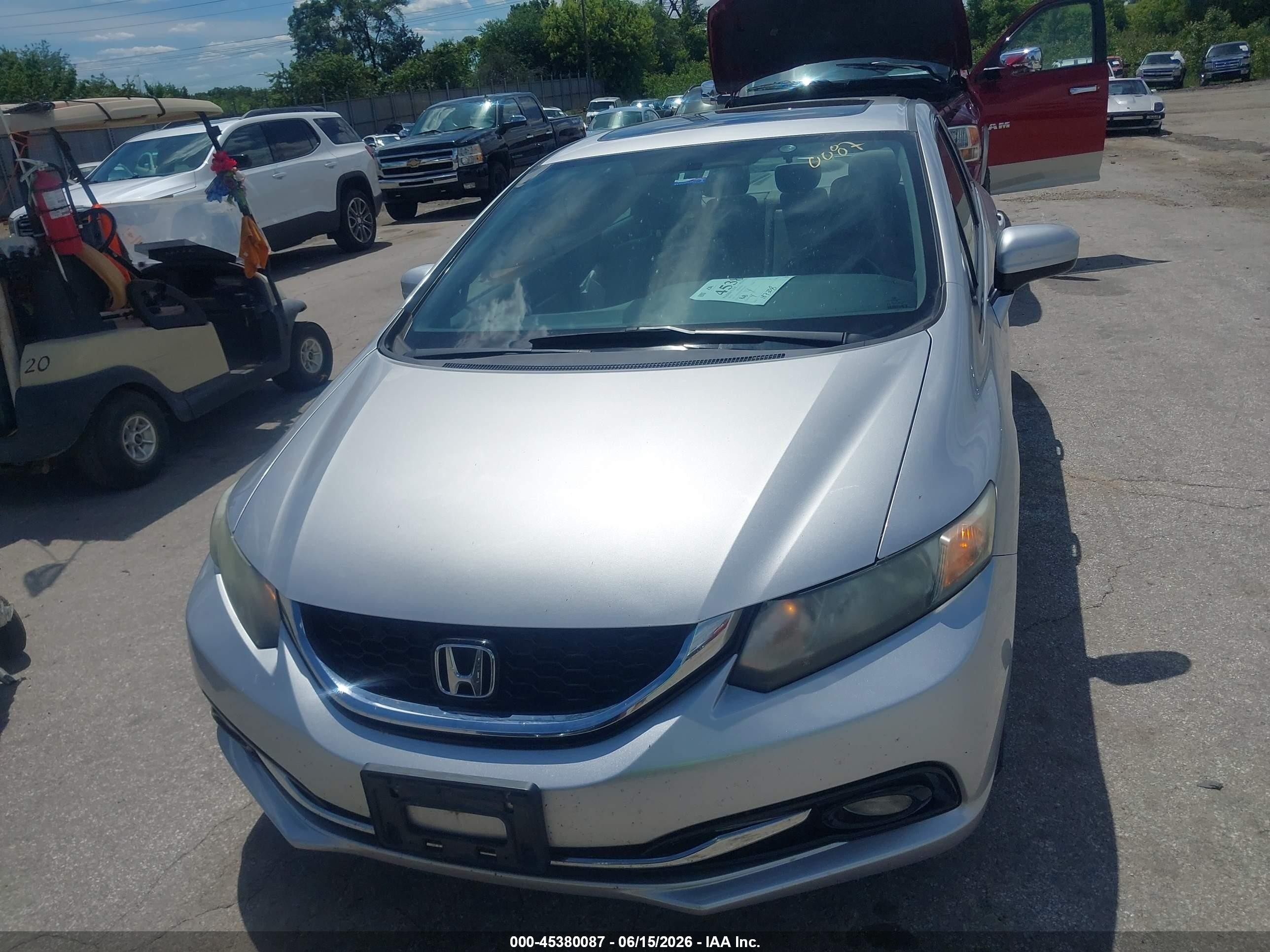 2015 Honda Civic Ex-l Silver vin: 19XFB2F92FE031076