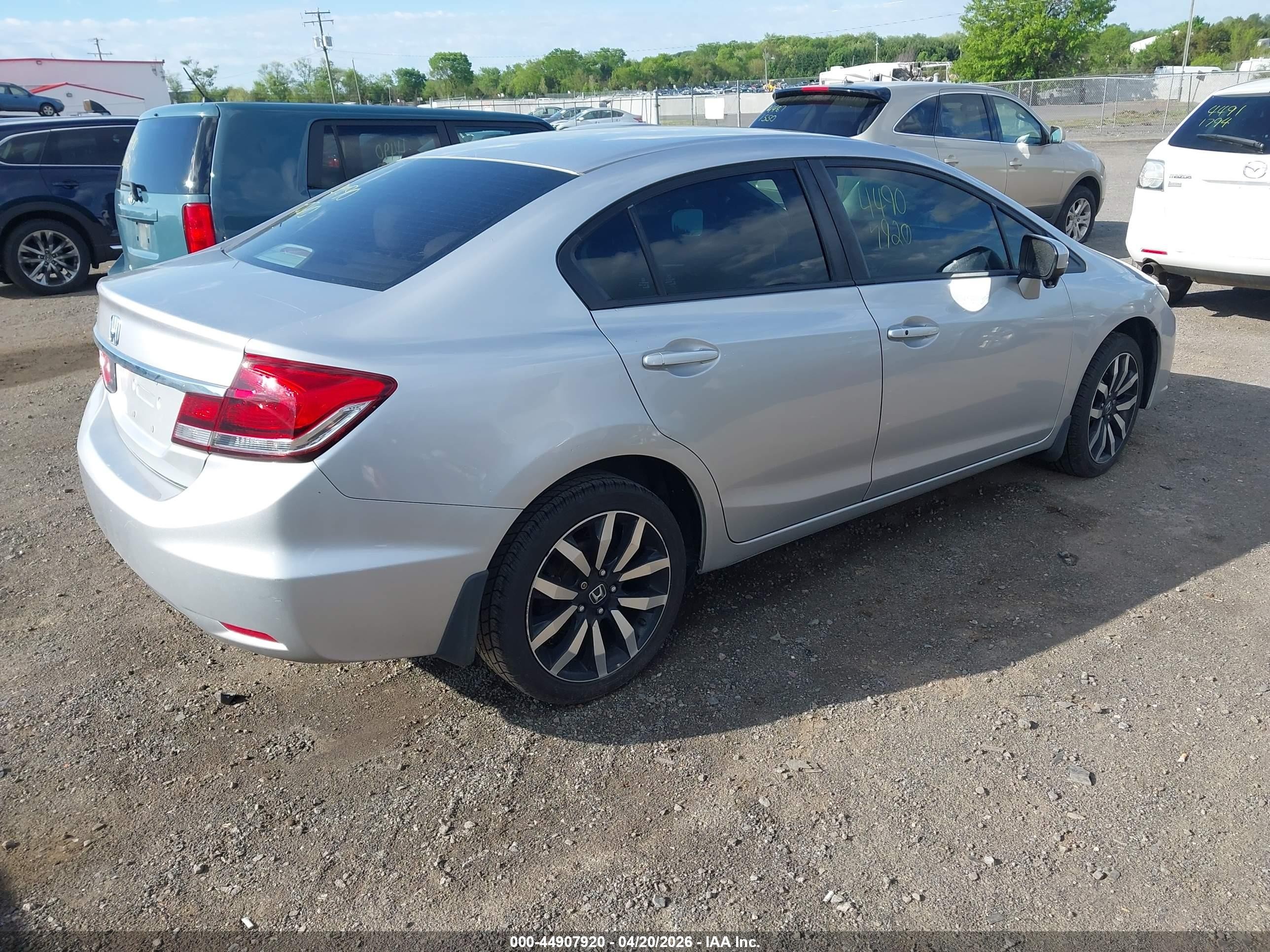 2015 Honda Civic Ex-l Silver vin: 19XFB2F92FE038710