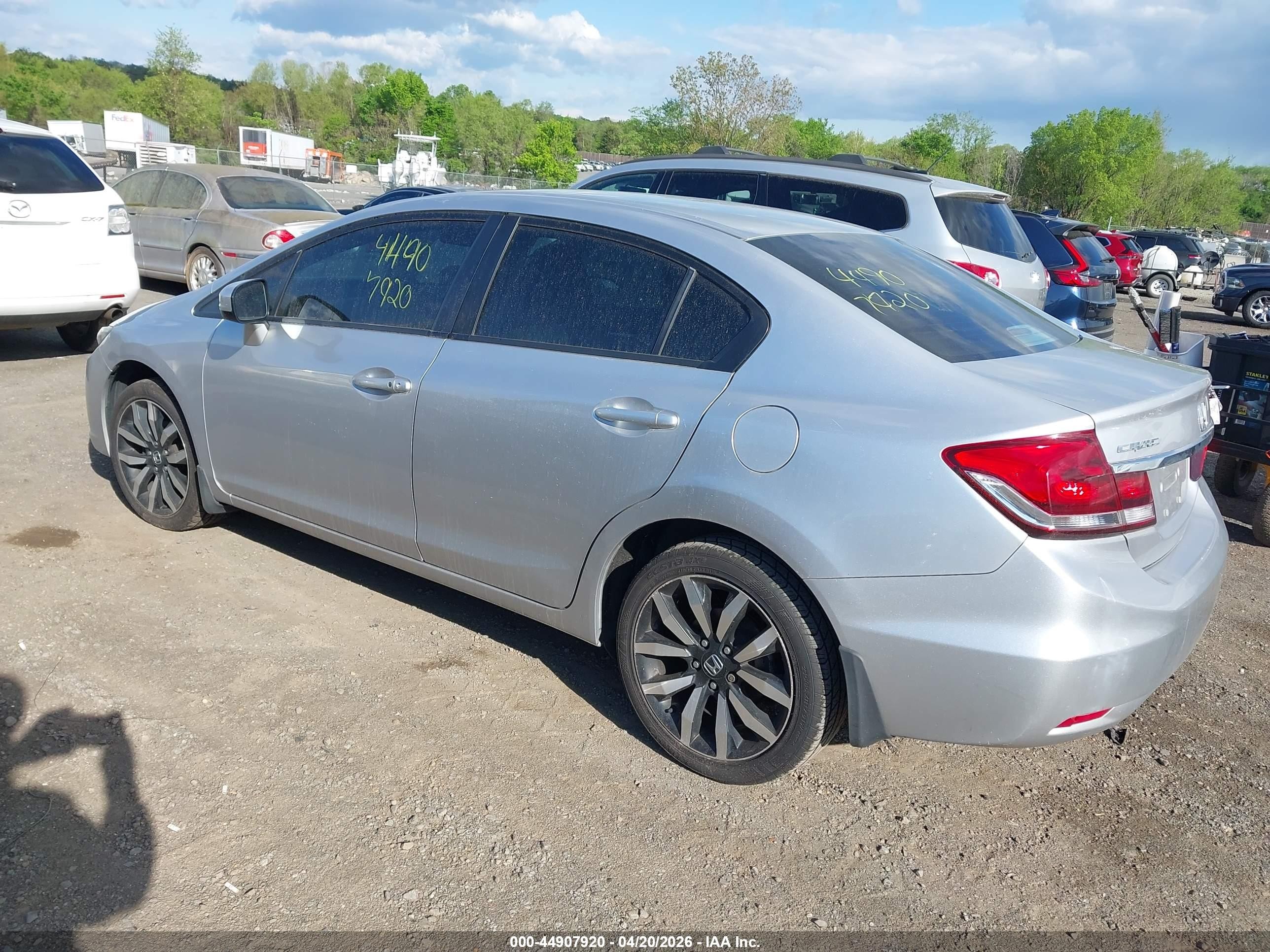 2015 Honda Civic Ex-l Silver vin: 19XFB2F92FE038710