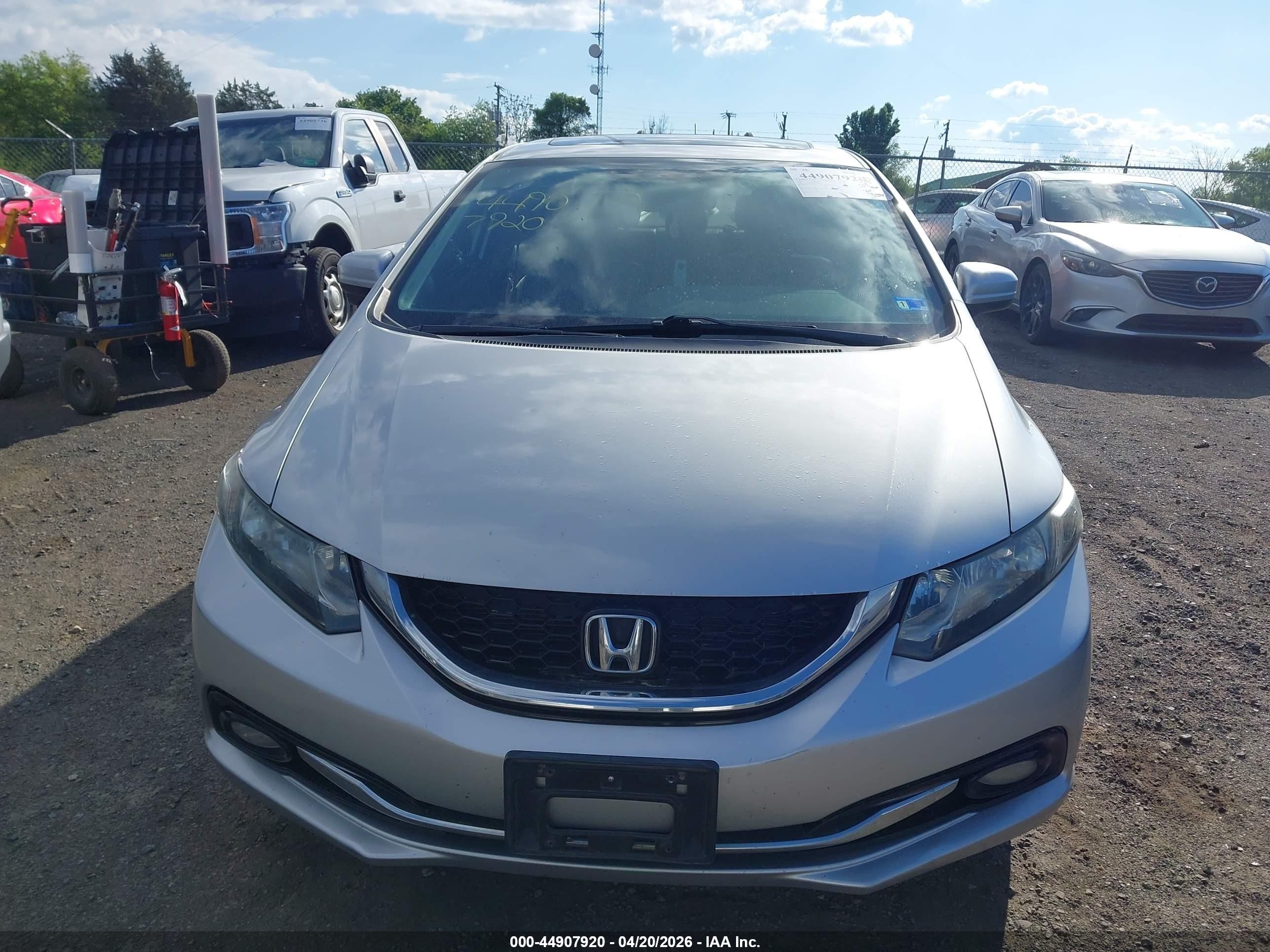 2015 Honda Civic Ex-l Silver vin: 19XFB2F92FE038710