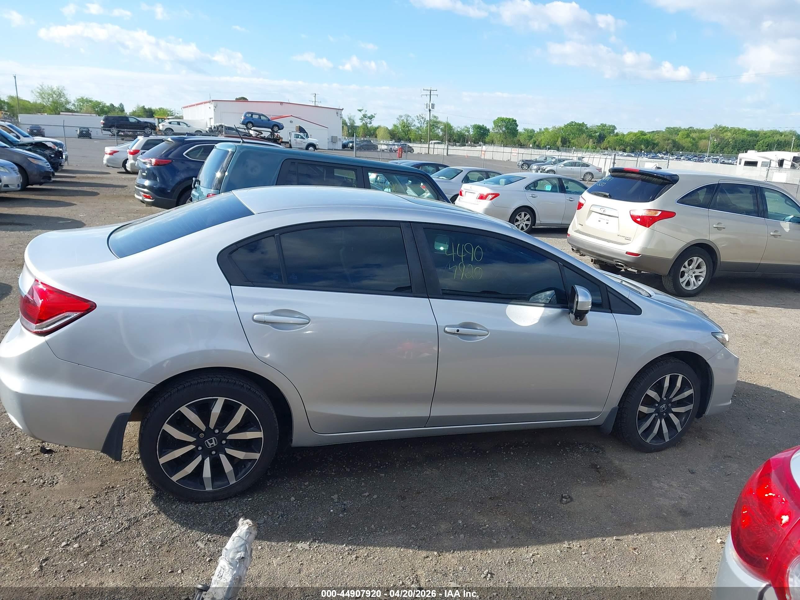 2015 Honda Civic Ex-l Silver vin: 19XFB2F92FE038710