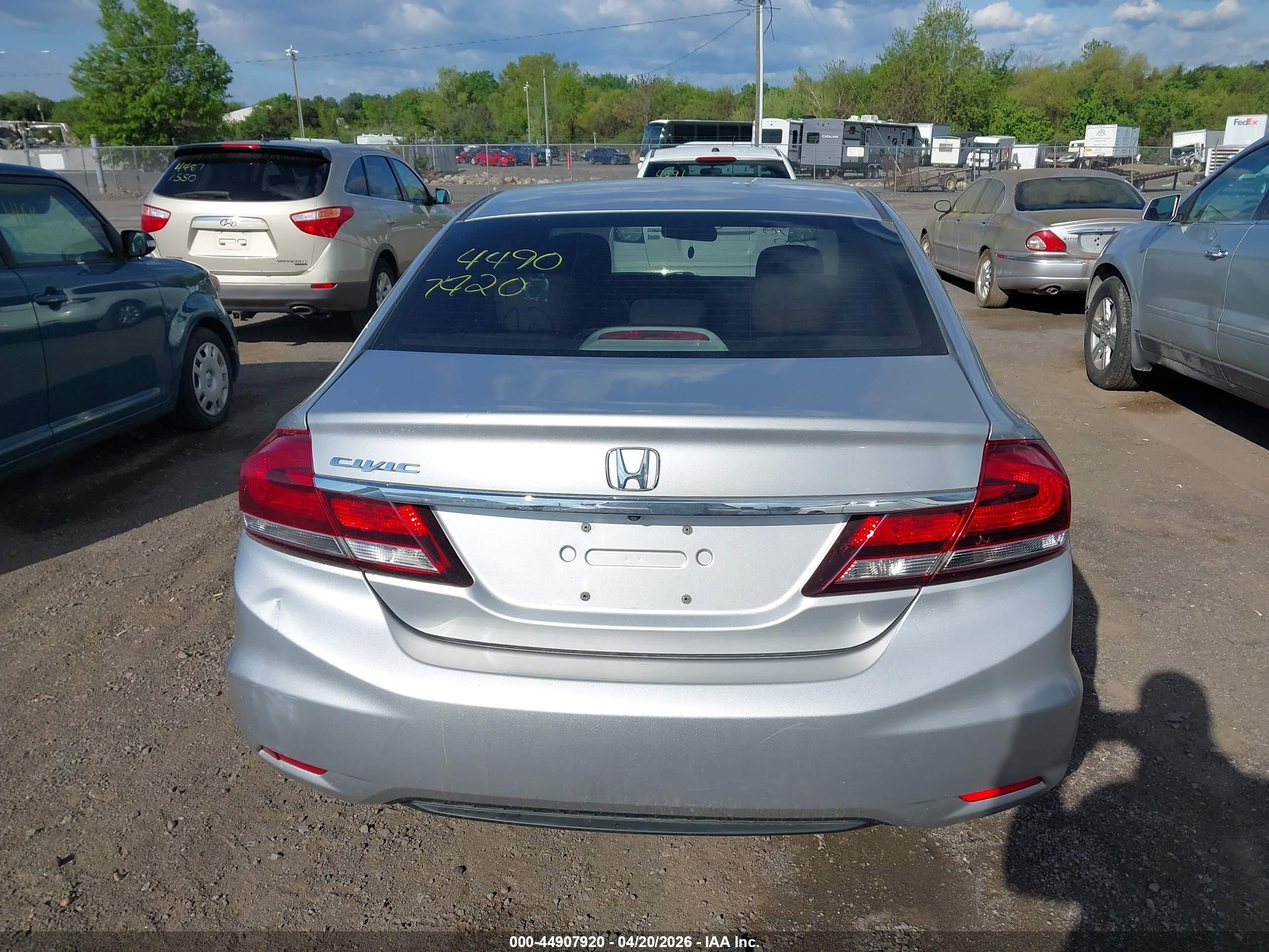 2015 Honda Civic Ex-l Silver vin: 19XFB2F92FE038710