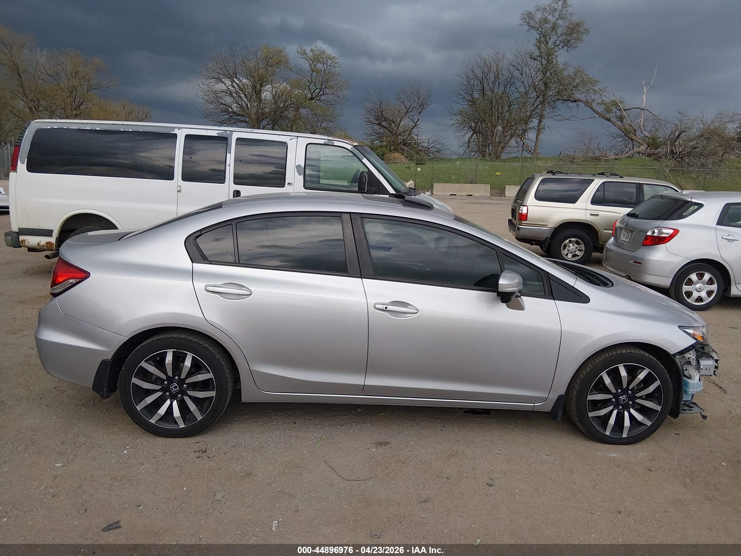 2015 Honda Civic Ex-l Silver vin: 19XFB2F92FE067883