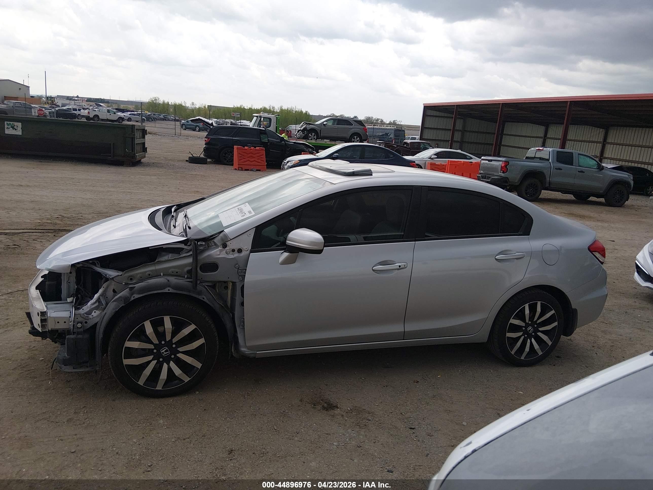 2015 Honda Civic Ex-l Silver vin: 19XFB2F92FE067883