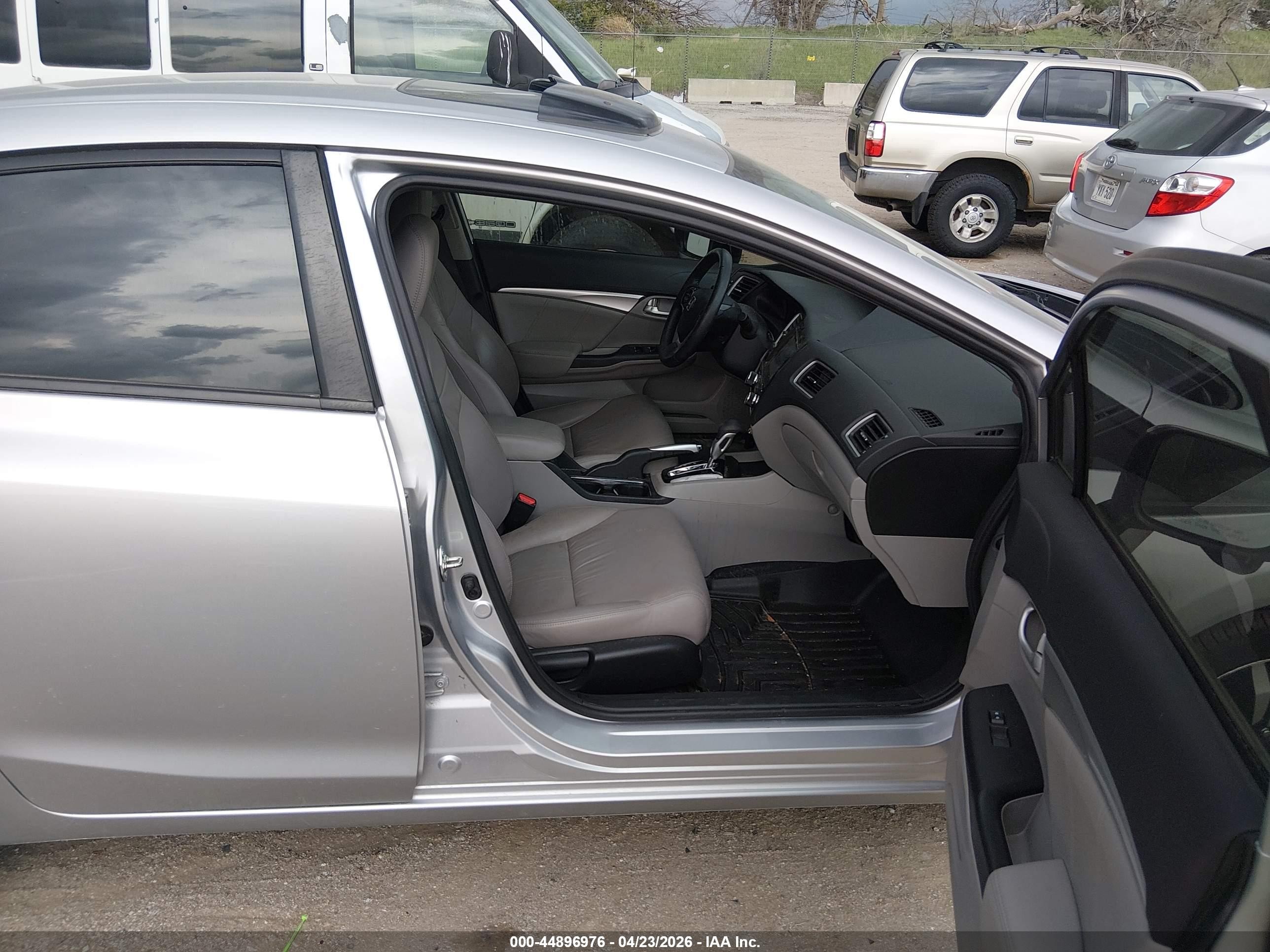 2015 Honda Civic Ex-l Silver vin: 19XFB2F92FE067883