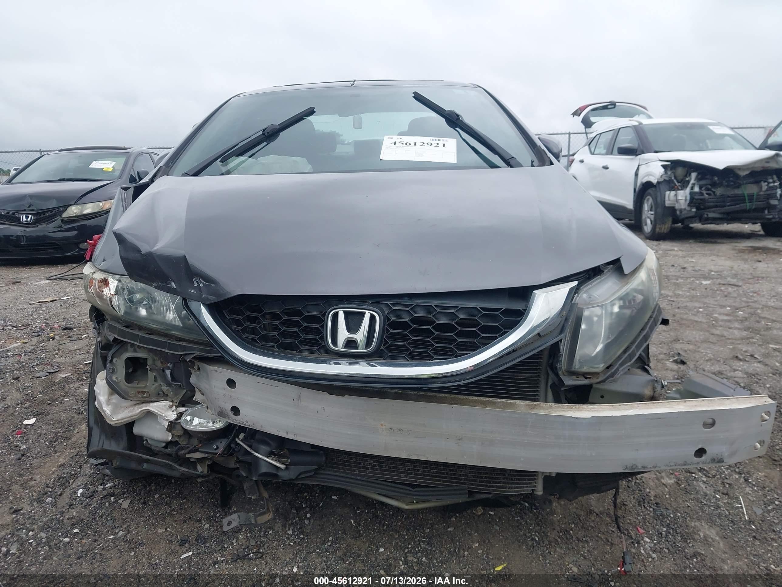 2015 Honda Civic Ex-l Gray vin: 19XFB2F92FE086529