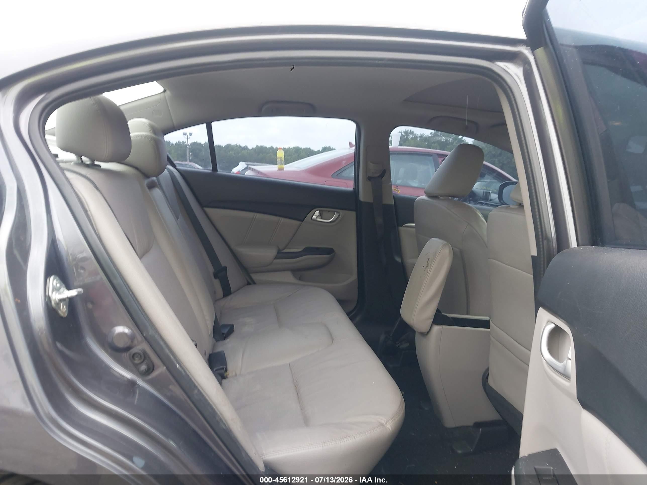 2015 Honda Civic Ex-l Gray vin: 19XFB2F92FE086529