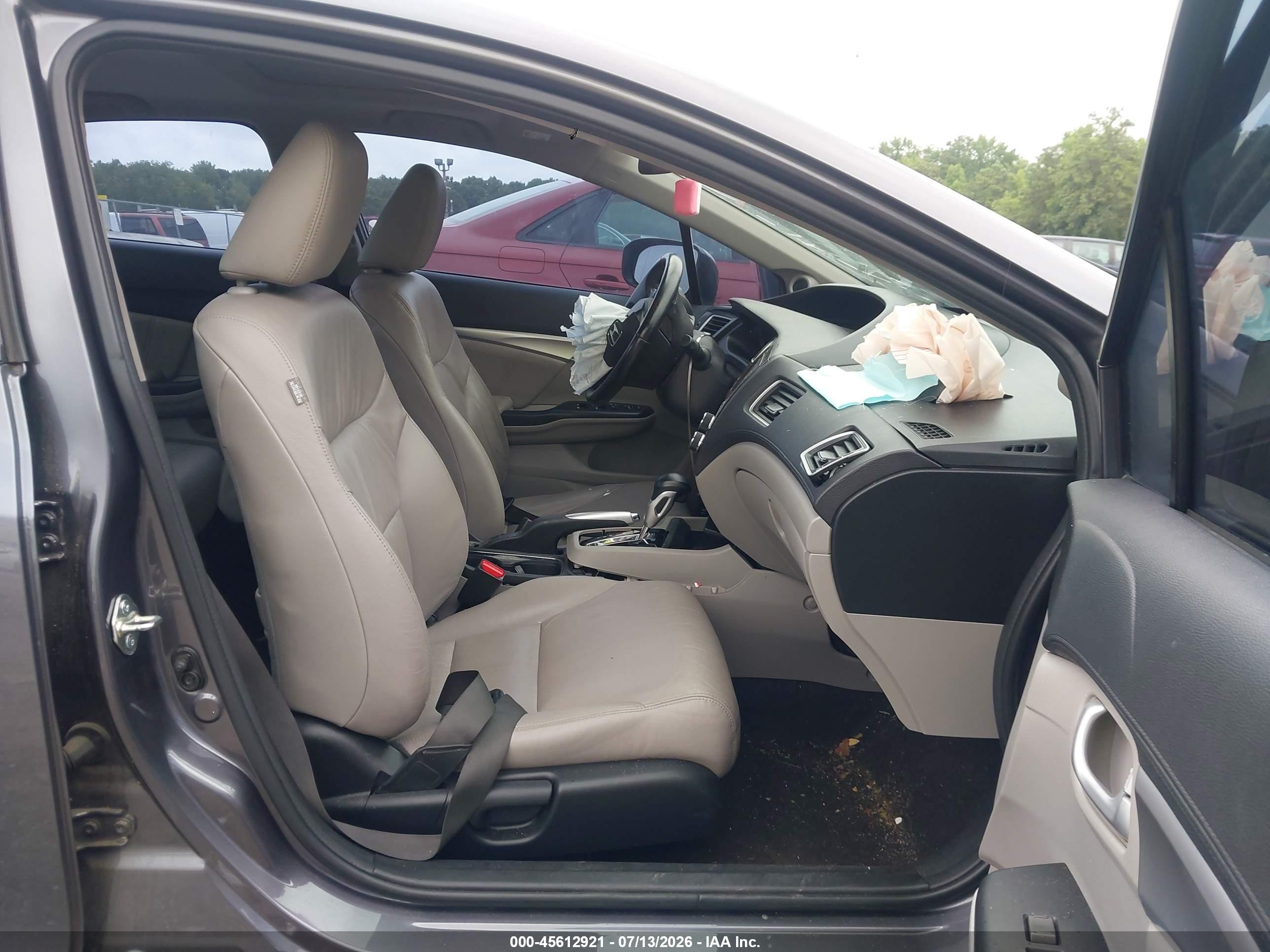 2015 Honda Civic Ex-l Gray vin: 19XFB2F92FE086529