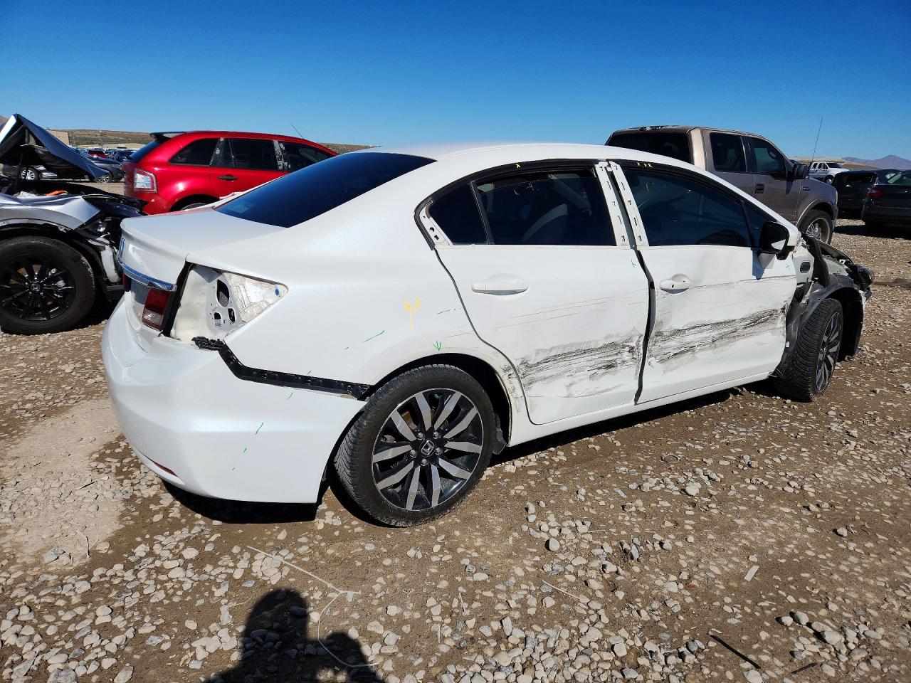 2015 Honda Civic Exl Белый vin: 19XFB2F92FE105502