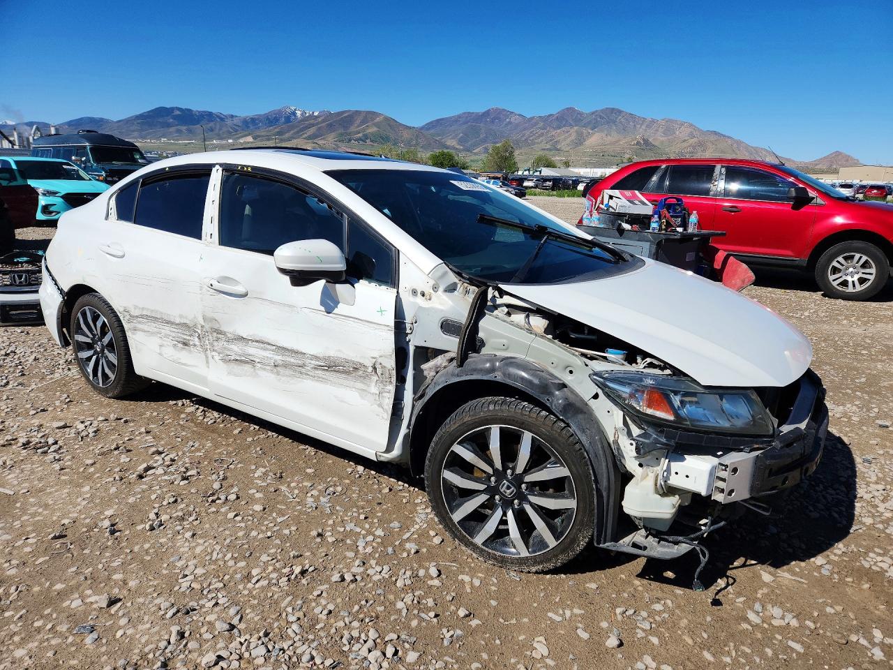 2015 Honda Civic Exl Белый vin: 19XFB2F92FE105502