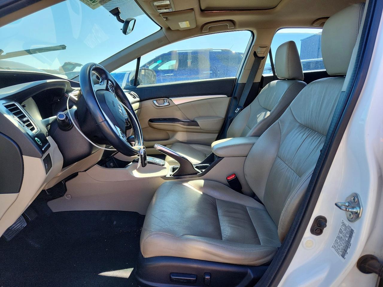 2015 Honda Civic Exl Белый vin: 19XFB2F92FE105502