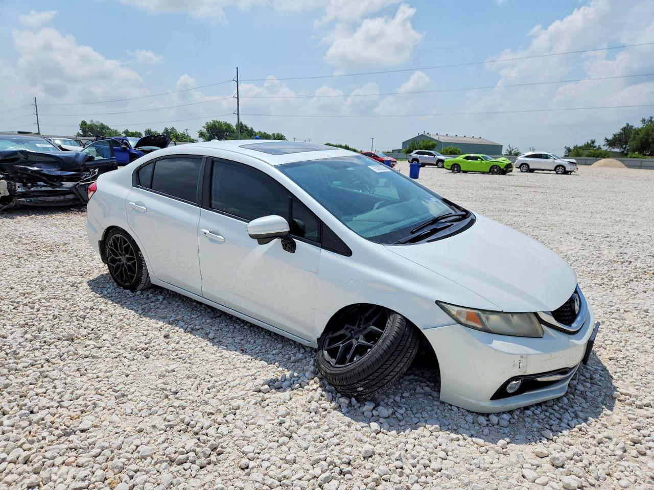 2015 Honda Civic Exl White vin: 19XFB2F92FE107721