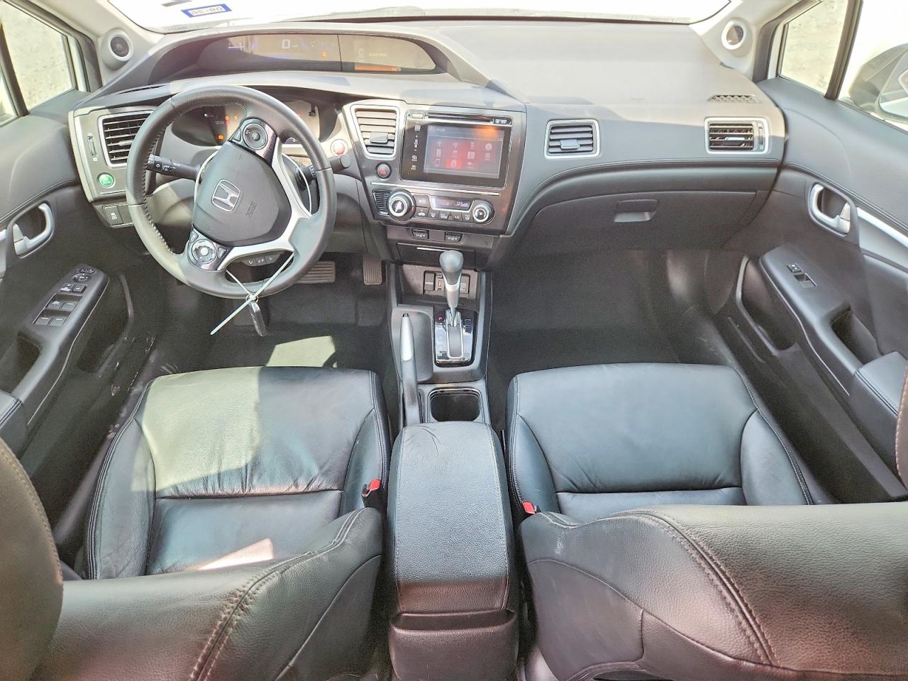 2015 Honda Civic Exl White vin: 19XFB2F92FE107721