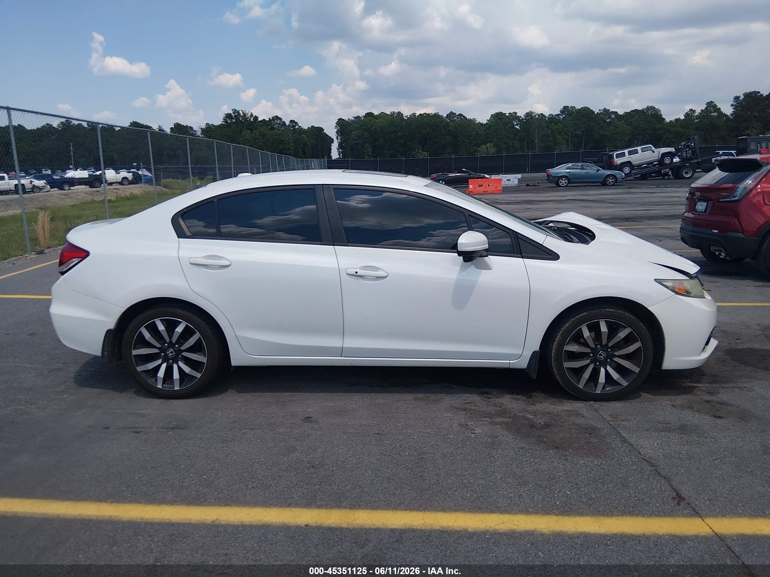 2015 Honda Civic Ex-l White vin: 19XFB2F92FE201064