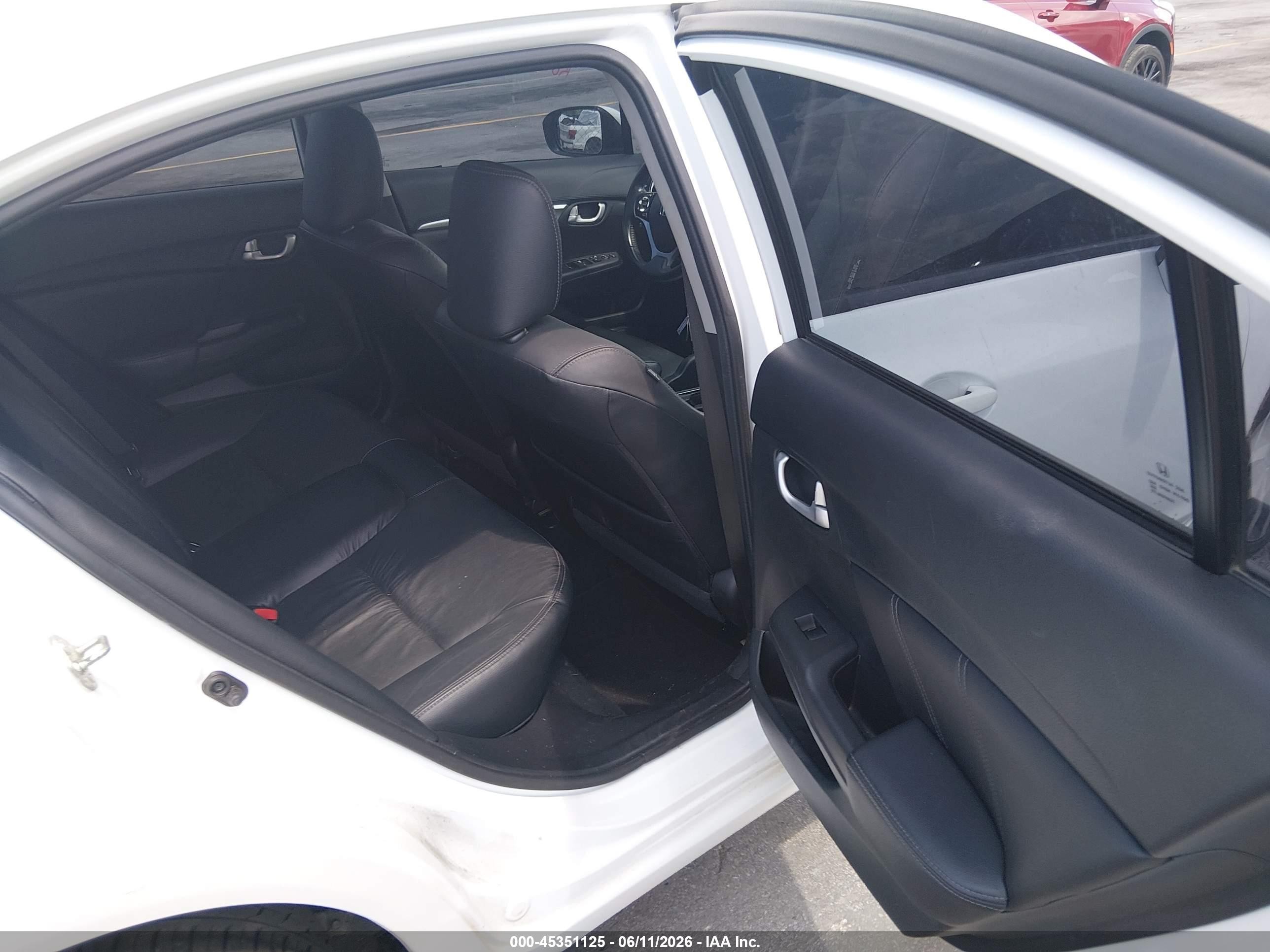 2015 Honda Civic Ex-l White vin: 19XFB2F92FE201064