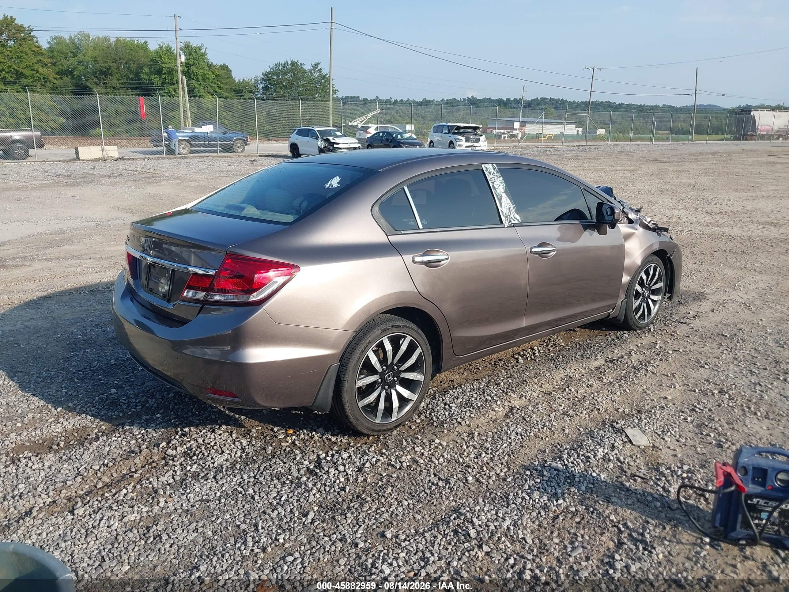 2015 Honda Civic Ex-l Champagne vin: 19XFB2F92FE227955