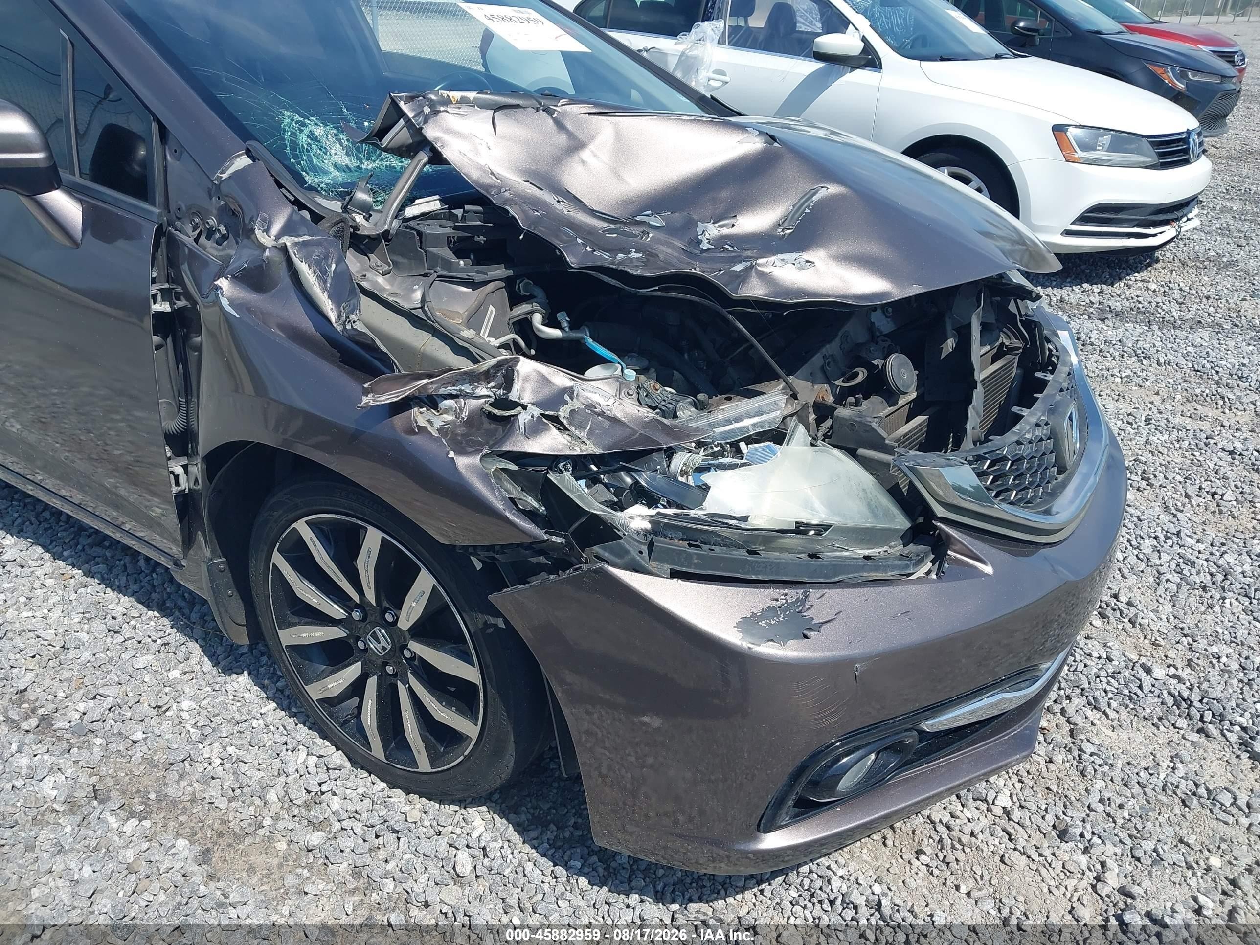 2015 Honda Civic Ex-l Champagne vin: 19XFB2F92FE227955