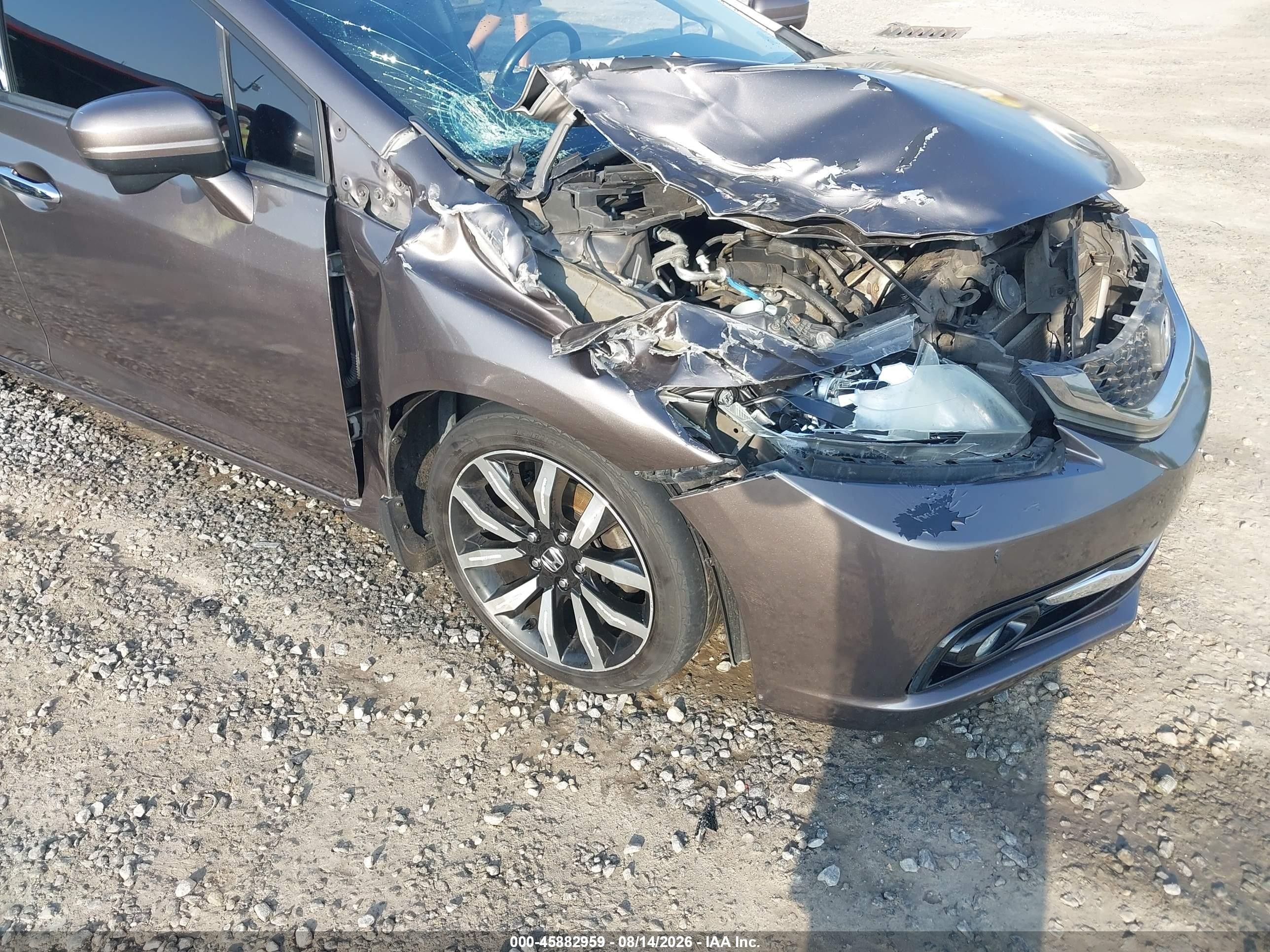 2015 Honda Civic Ex-l Champagne vin: 19XFB2F92FE227955