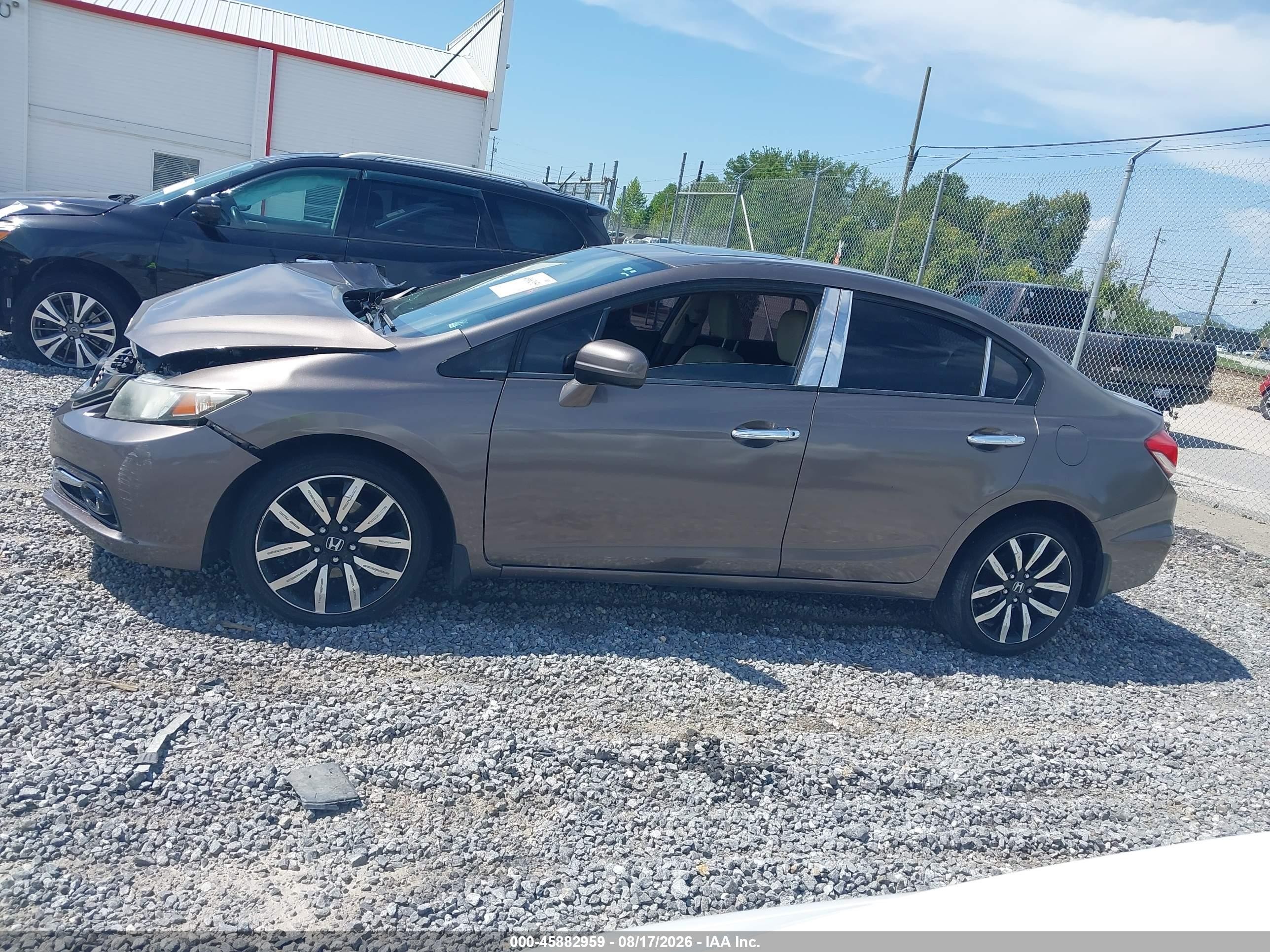 2015 Honda Civic Ex-l Champagne vin: 19XFB2F92FE227955