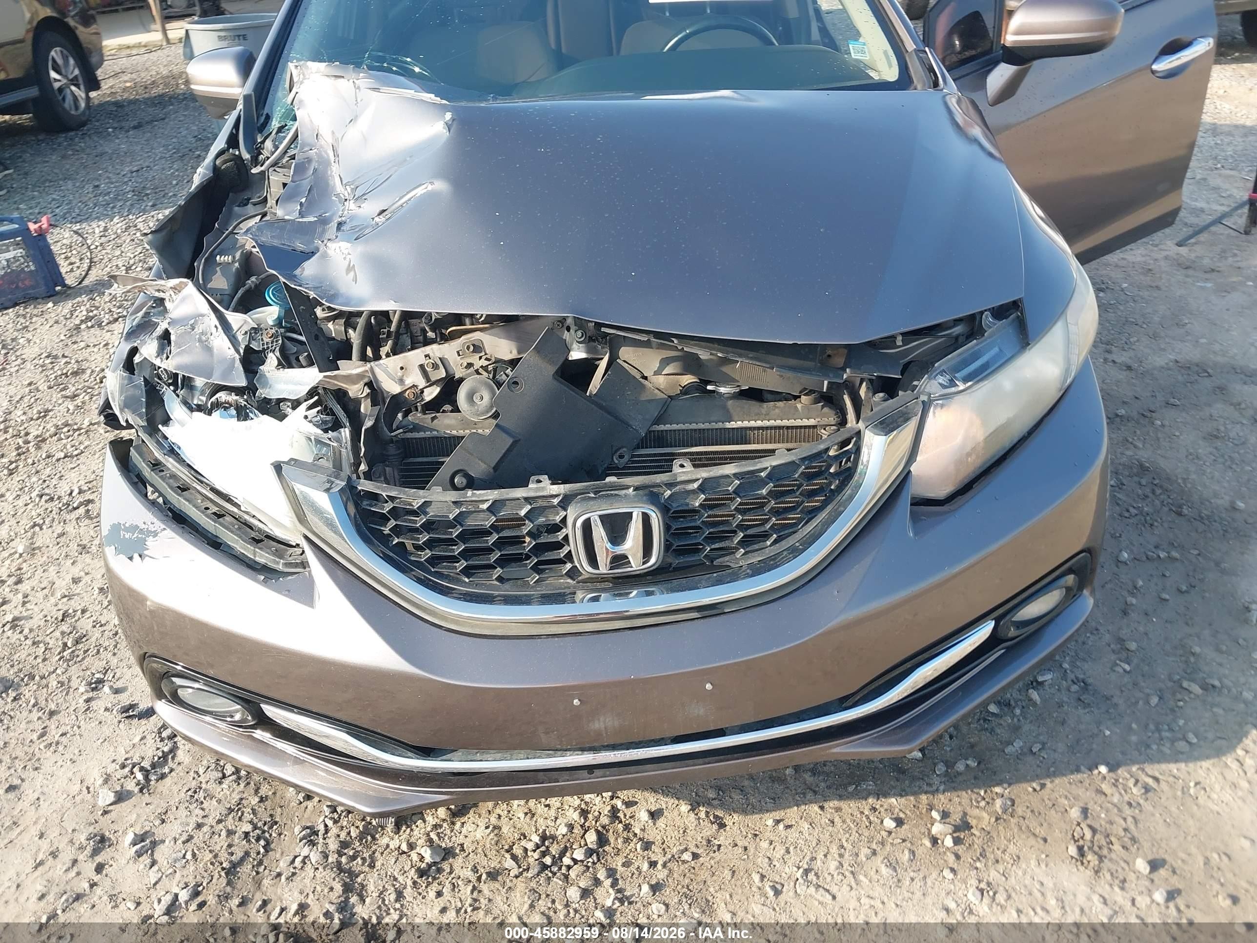 2015 Honda Civic Ex-l Champagne vin: 19XFB2F92FE227955