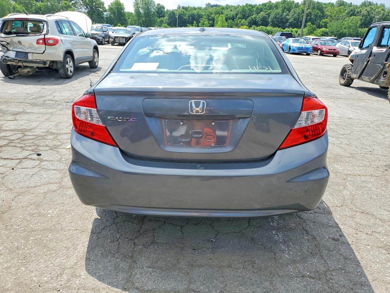 2012 Honda Civic Exl Gray vin: 19XFB2F93CE040249