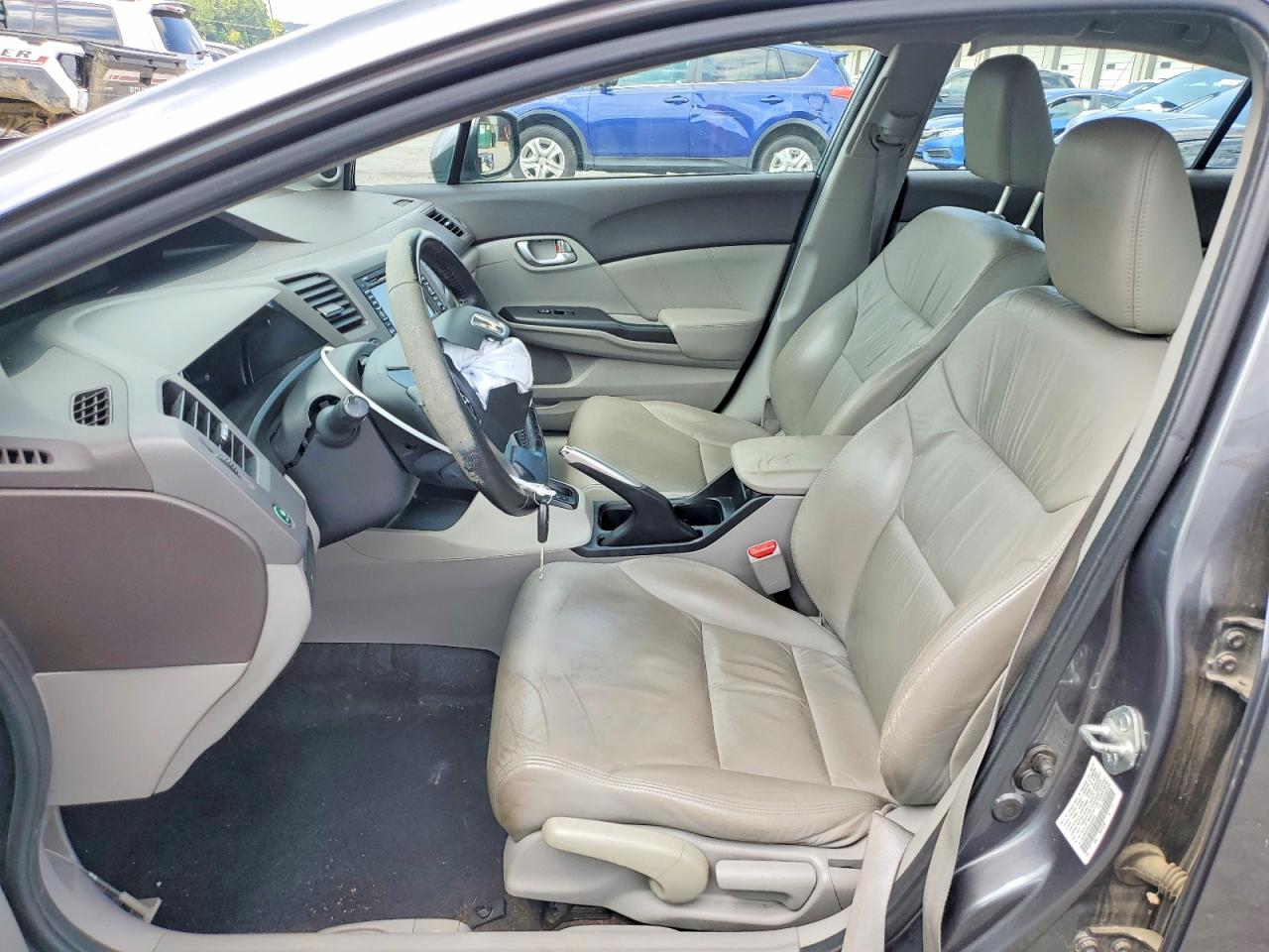 2012 Honda Civic Exl Gray vin: 19XFB2F93CE040249