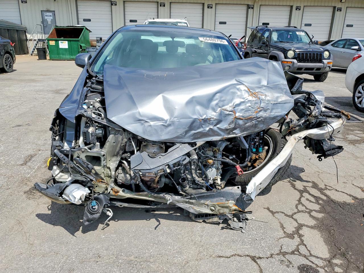 2012 Honda Civic Exl Gray vin: 19XFB2F93CE040249
