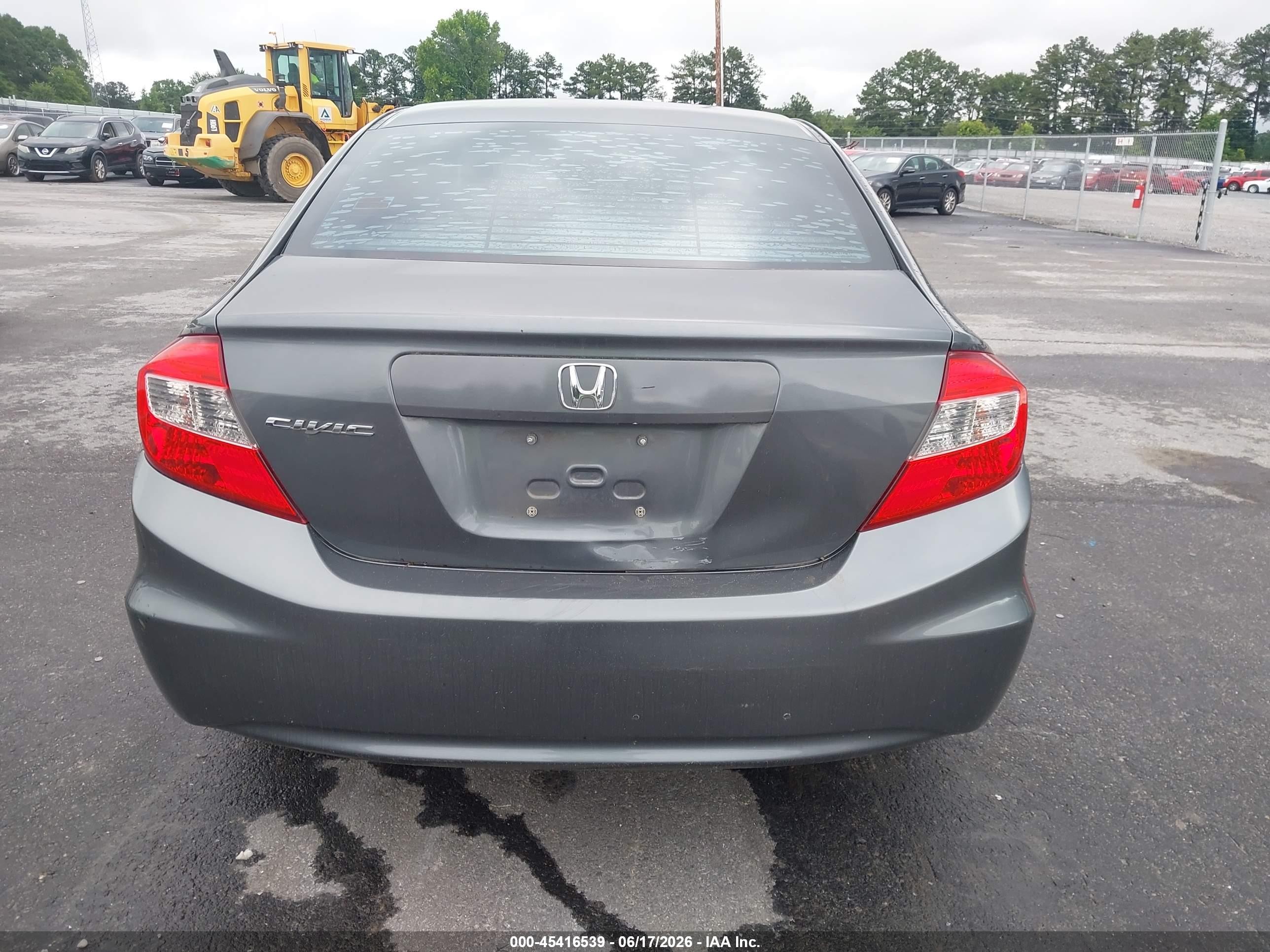2012 Honda Civic Ex-l Gray vin: 19XFB2F93CE055950
