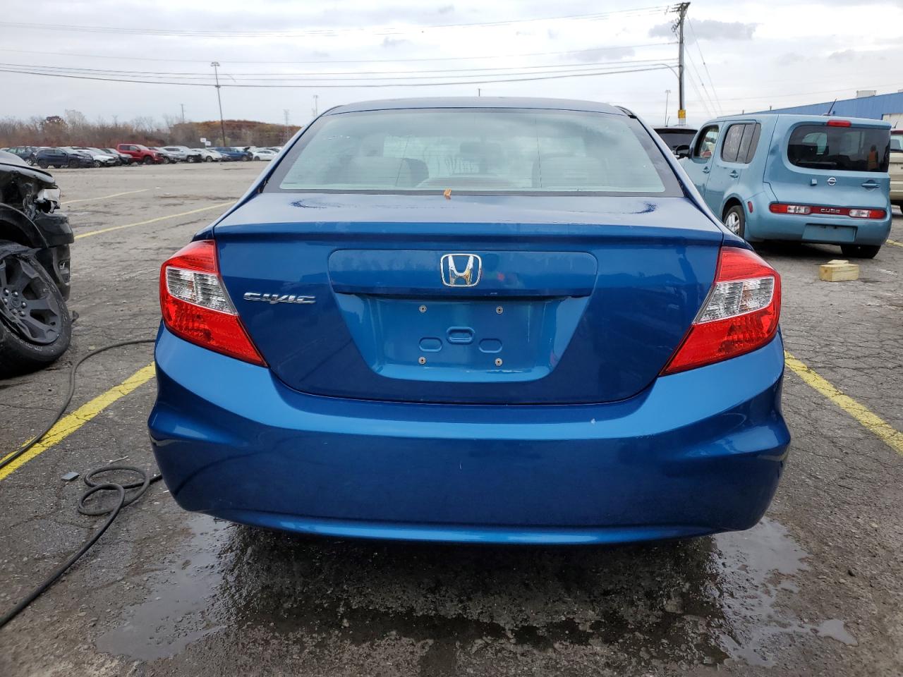 2012 Honda Civic Exl Blue vin: 19XFB2F93CE075969