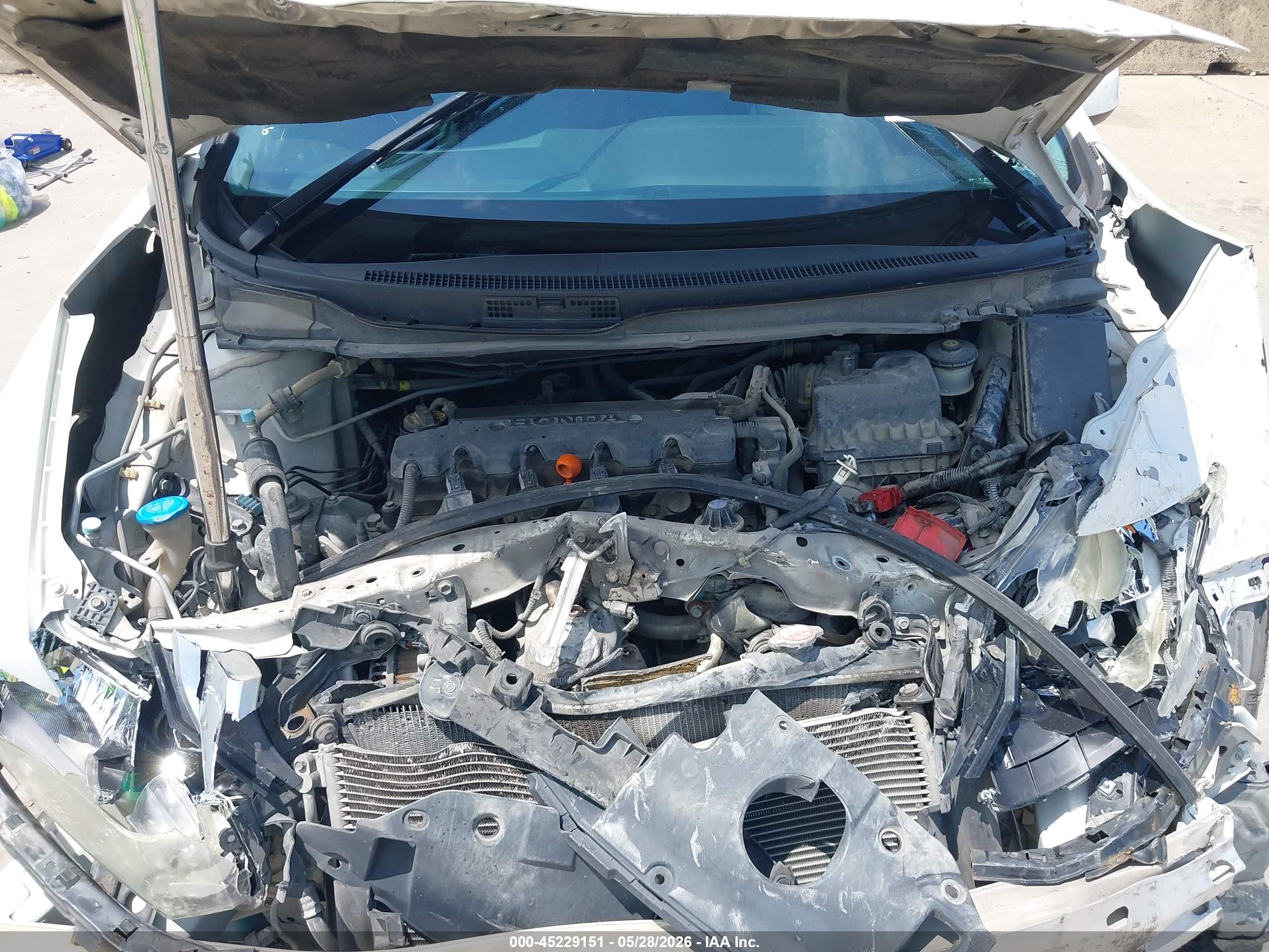 2013 Honda Civic Ex-l White vin: 19XFB2F93DE036767
