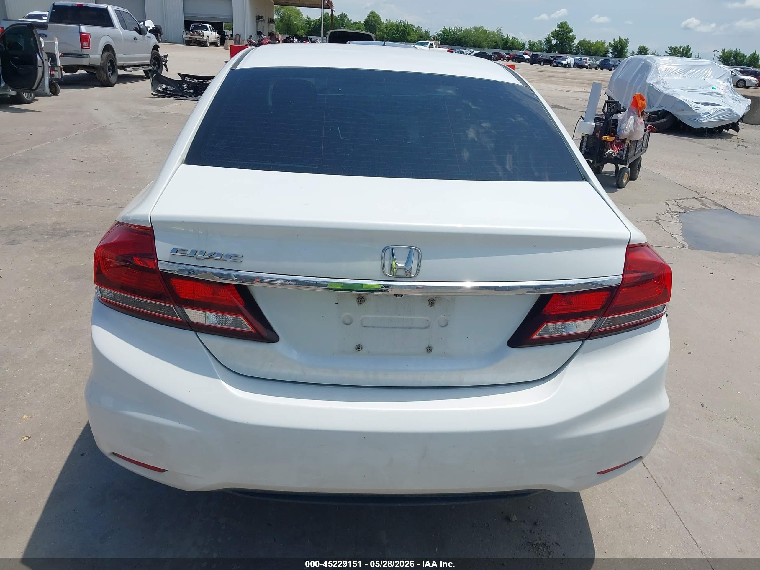 2013 Honda Civic Ex-l White vin: 19XFB2F93DE036767