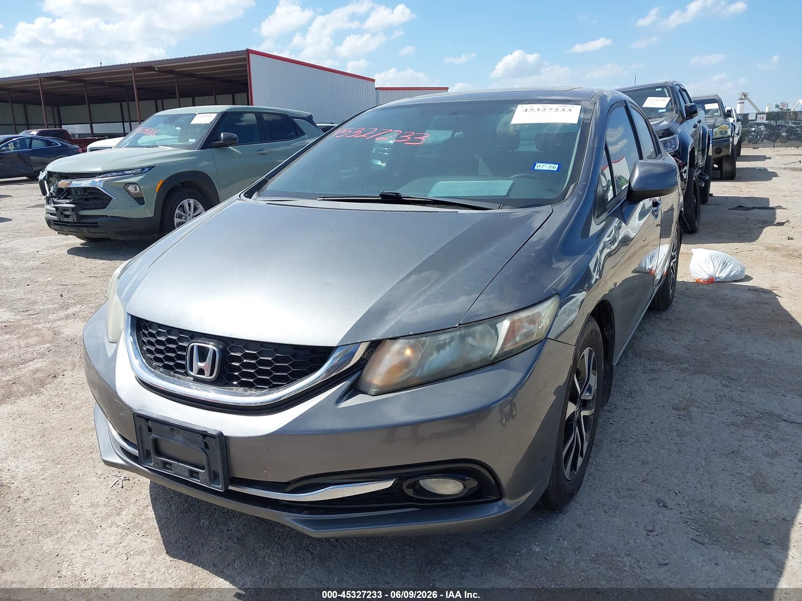 2013 Honda Civic Ex-l Gray vin: 19XFB2F93DE046070