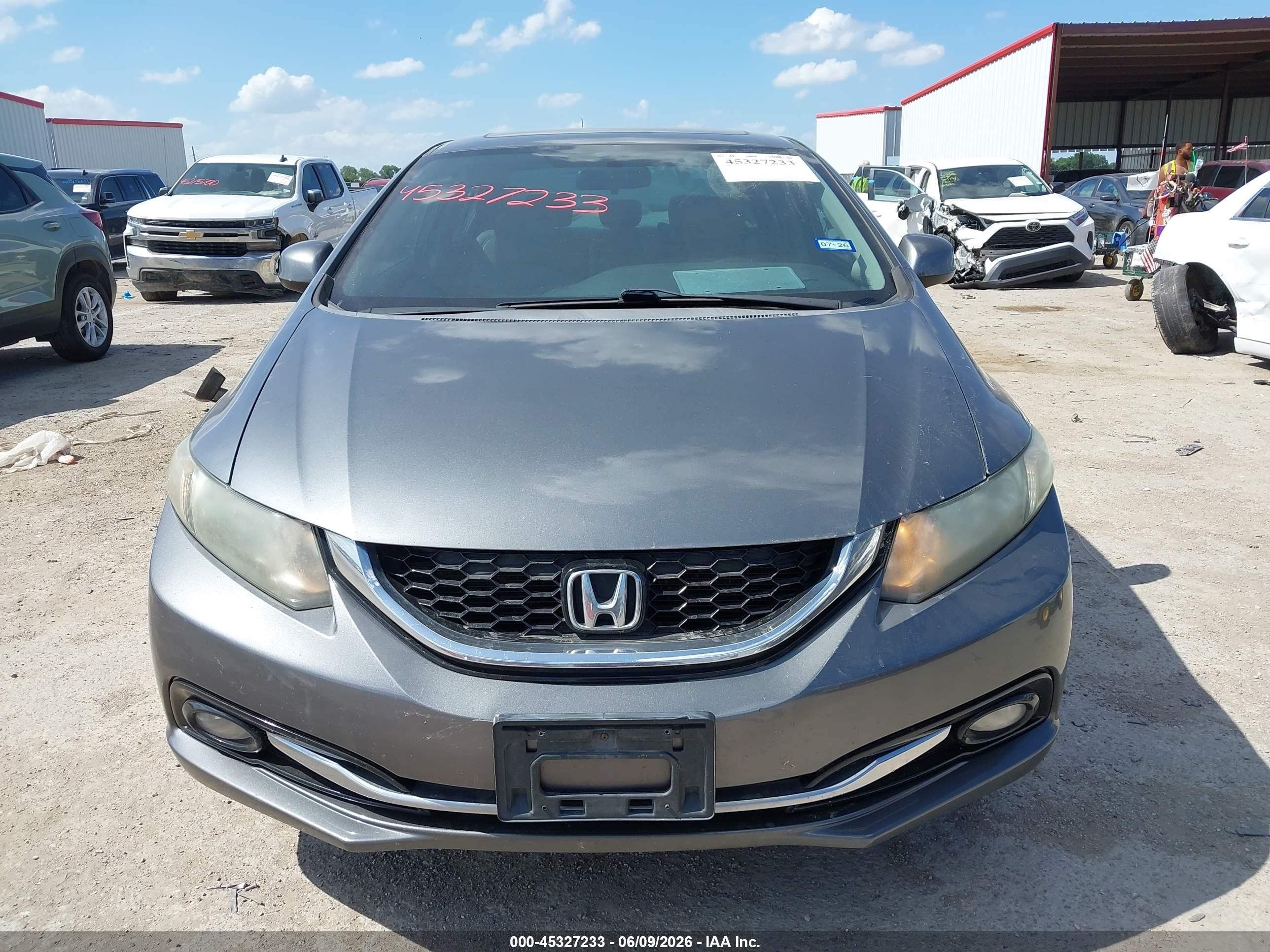 2013 Honda Civic Ex-l Gray vin: 19XFB2F93DE046070