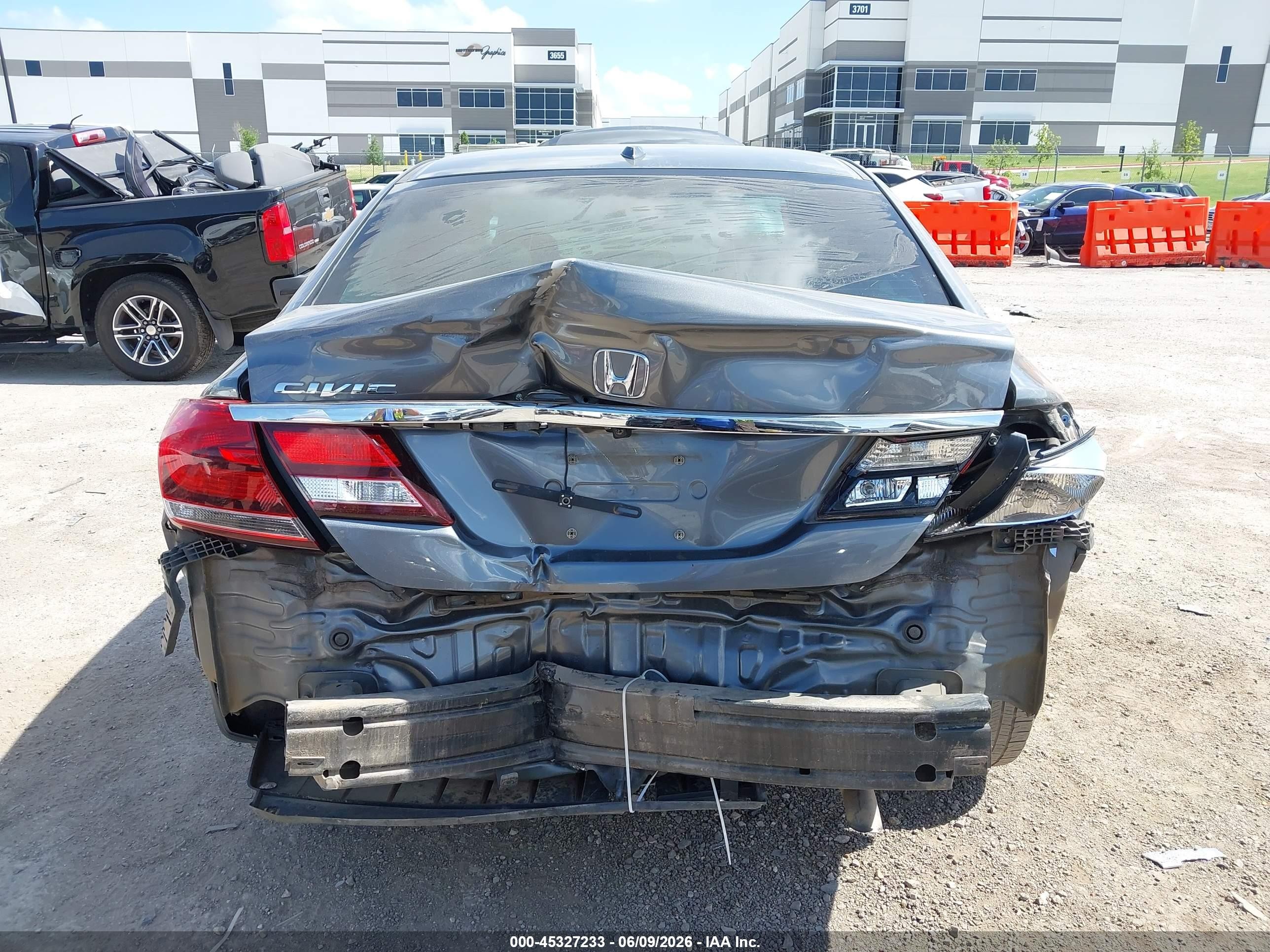 2013 Honda Civic Ex-l Gray vin: 19XFB2F93DE046070