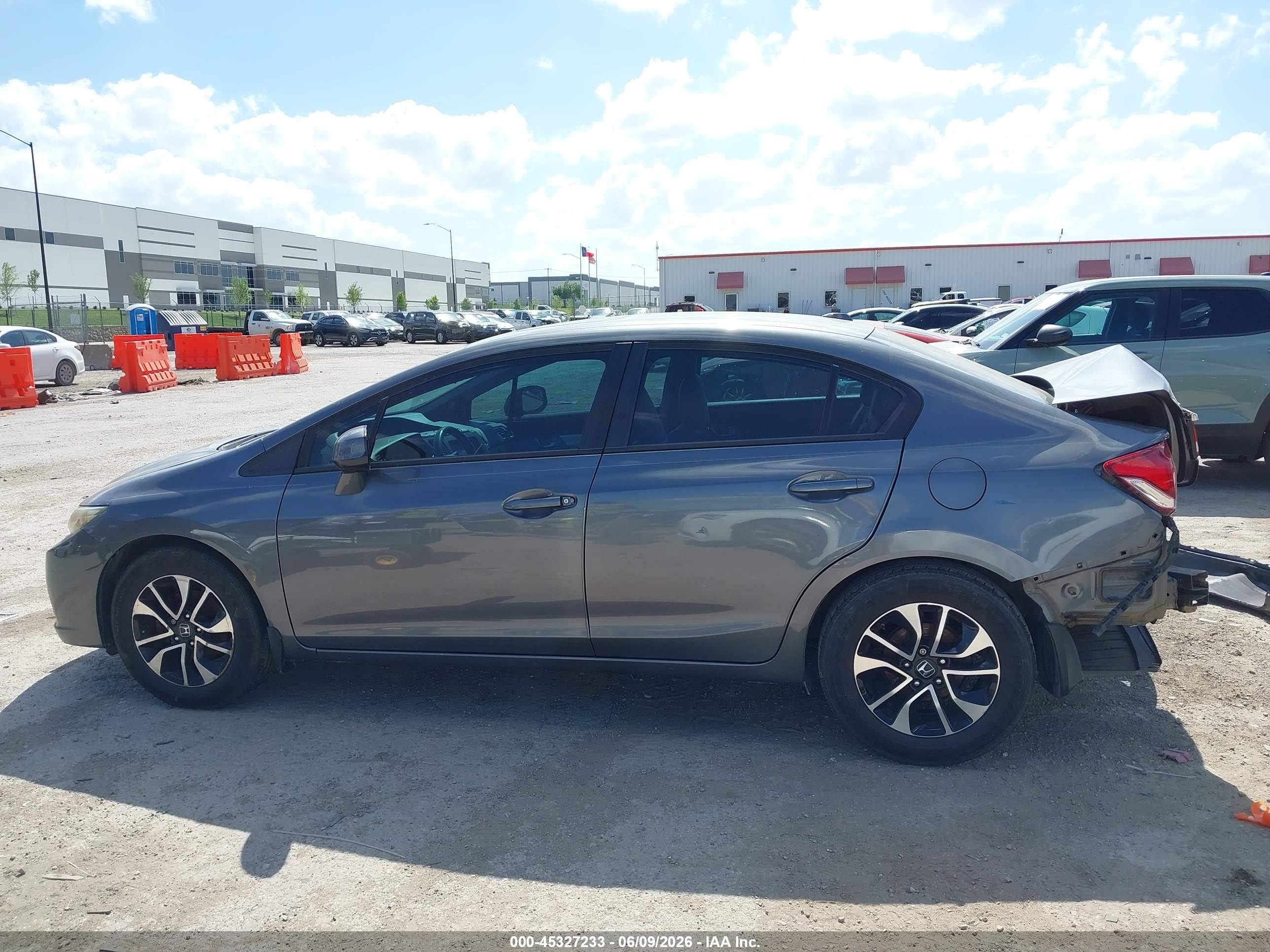2013 Honda Civic Ex-l Gray vin: 19XFB2F93DE046070