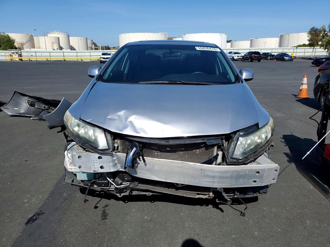 2013 Honda Civic Exl Silver vin: 19XFB2F93DE243160