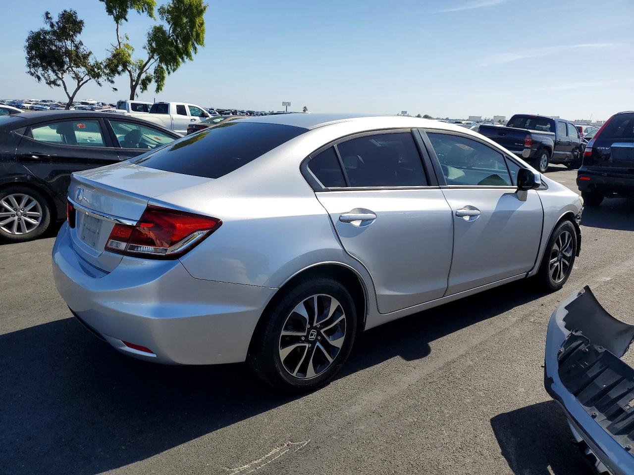 2013 Honda Civic Exl Silver vin: 19XFB2F93DE243160