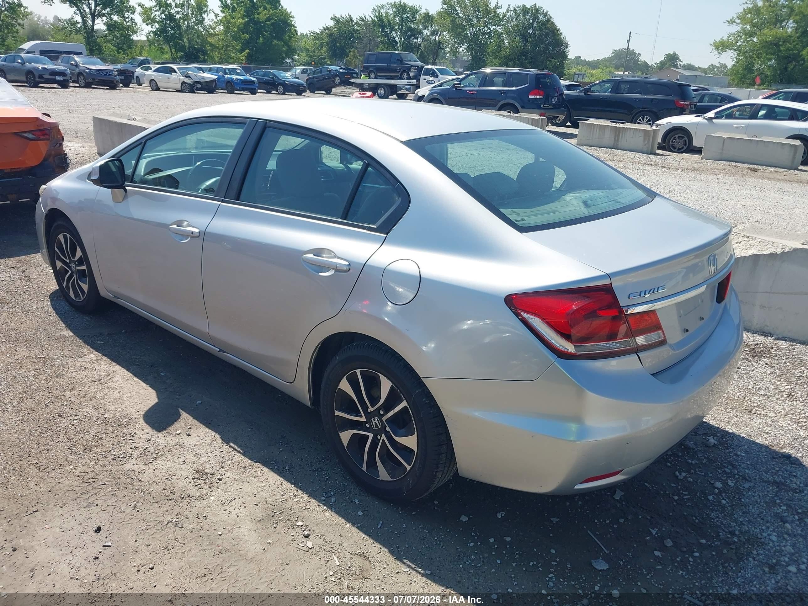 2013 Honda Civic Ex-l Silver vin: 19XFB2F93DE256684