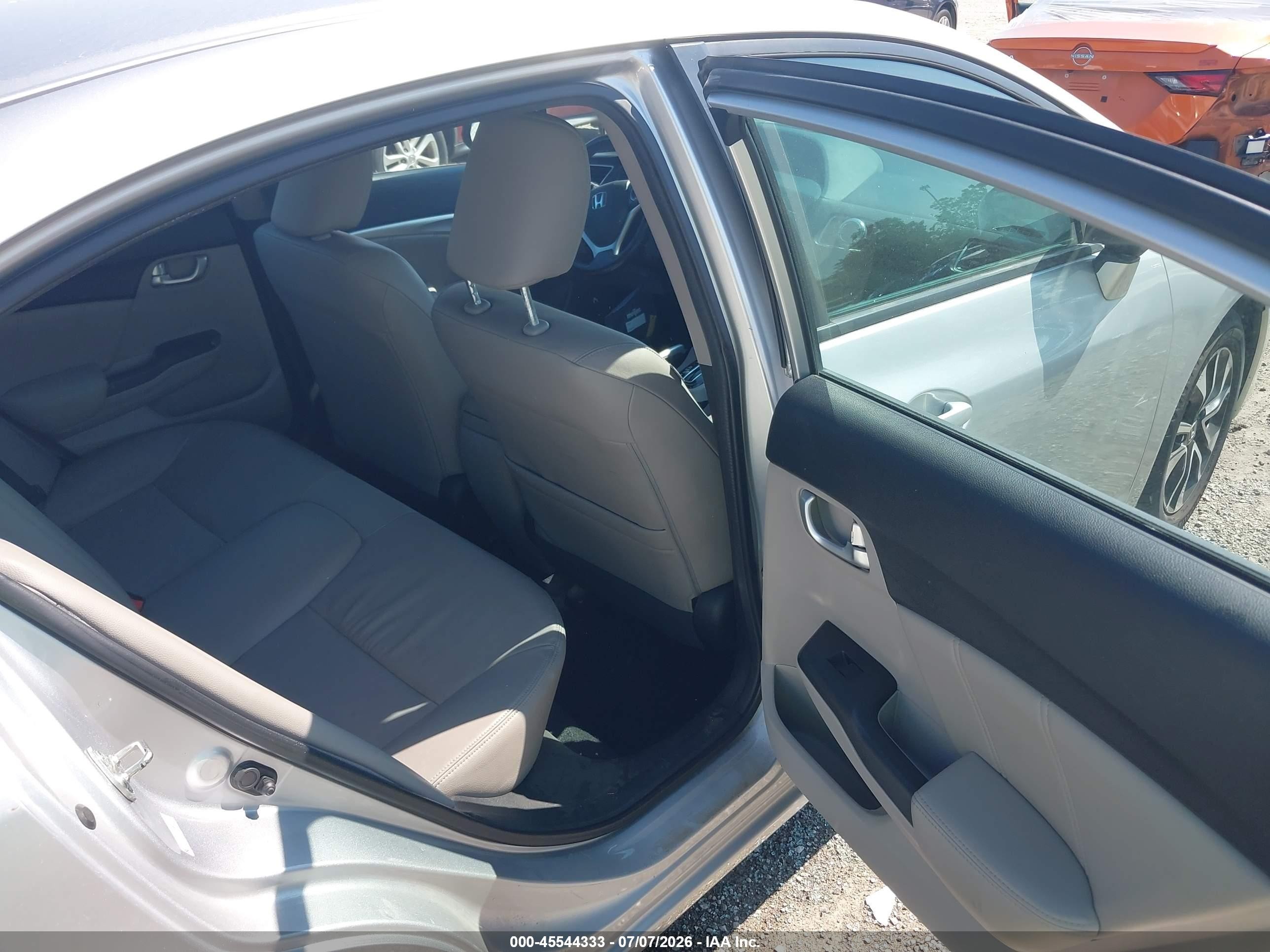 2013 Honda Civic Ex-l Silver vin: 19XFB2F93DE256684