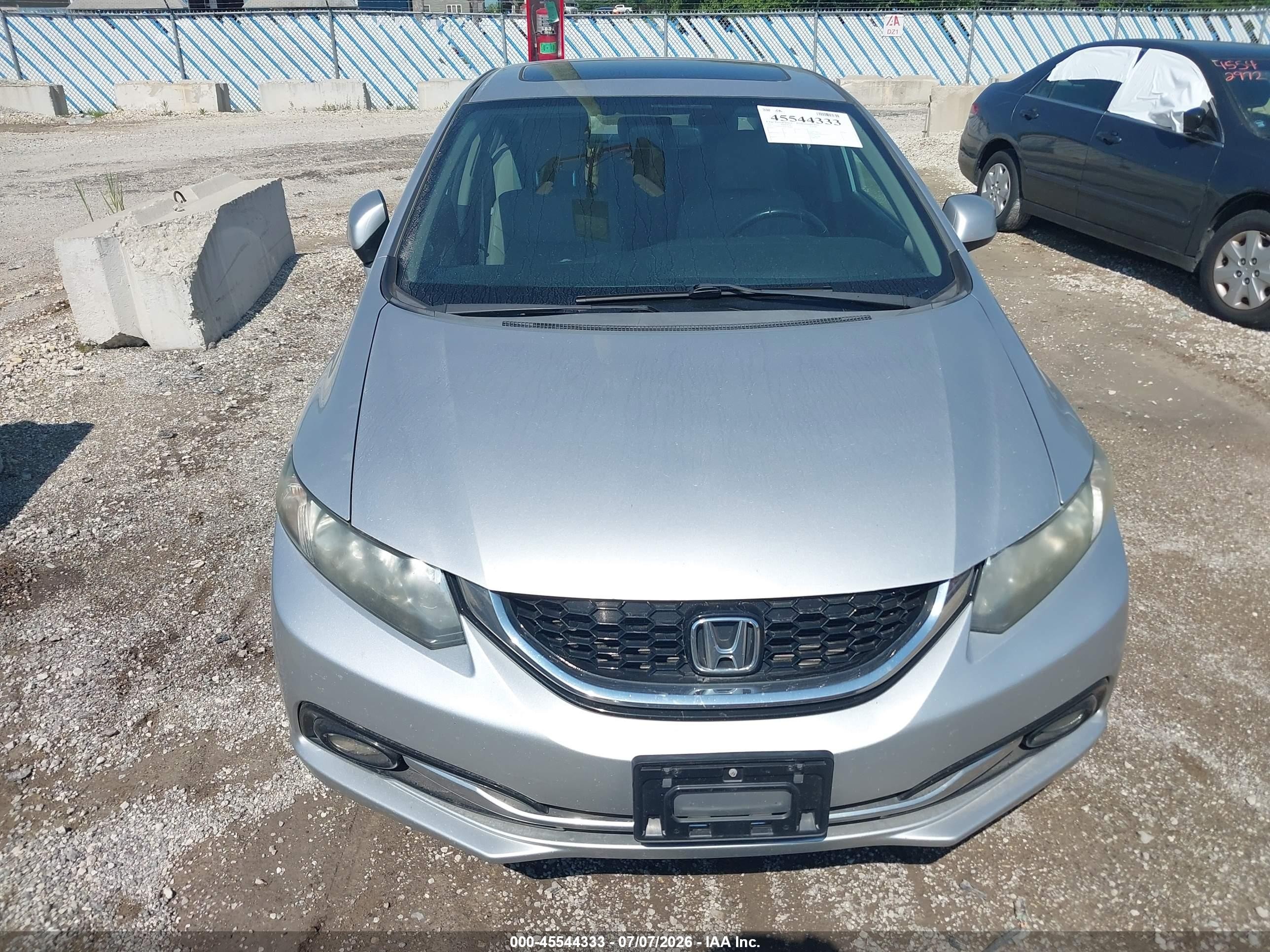 2013 Honda Civic Ex-l Silver vin: 19XFB2F93DE256684
