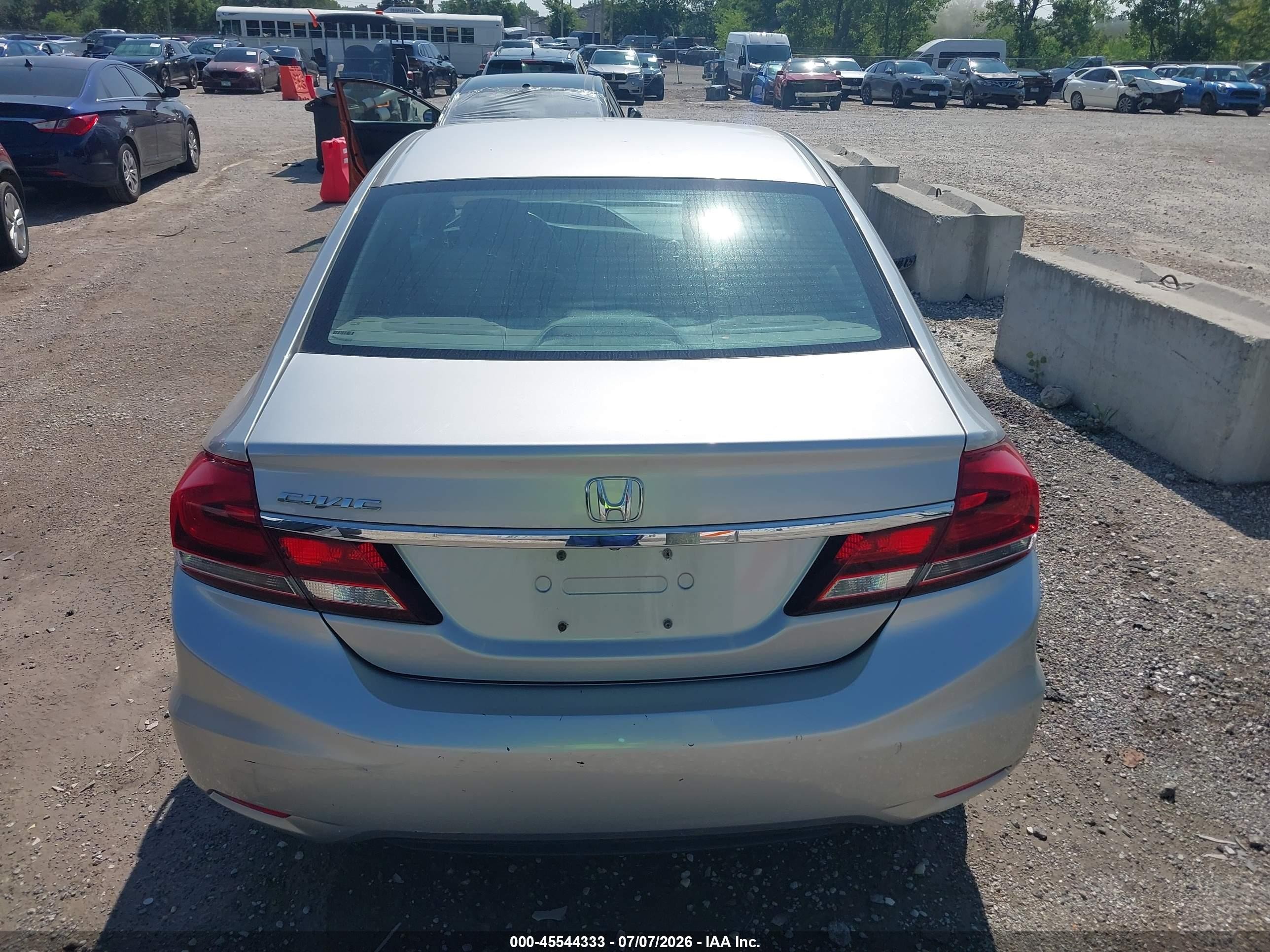 2013 Honda Civic Ex-l Silver vin: 19XFB2F93DE256684