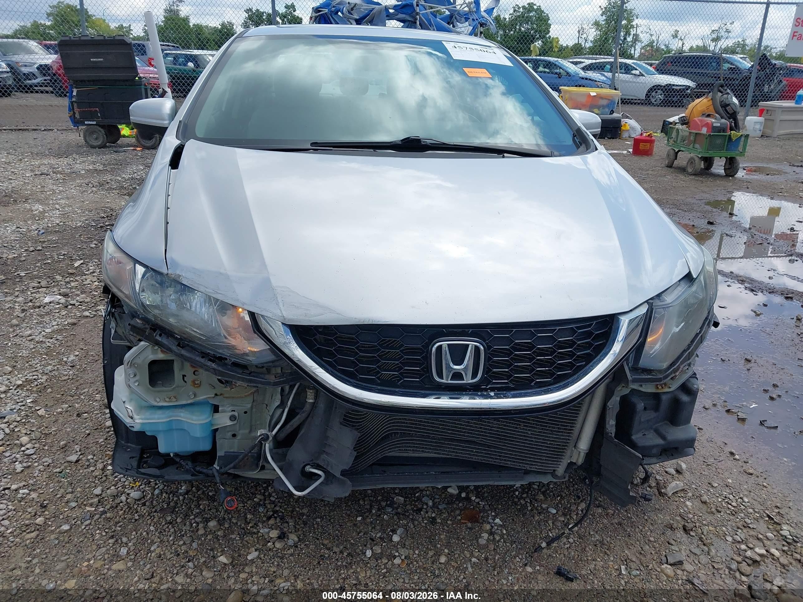 2014 Honda Civic Ex-l Silver vin: 19XFB2F93EE045728