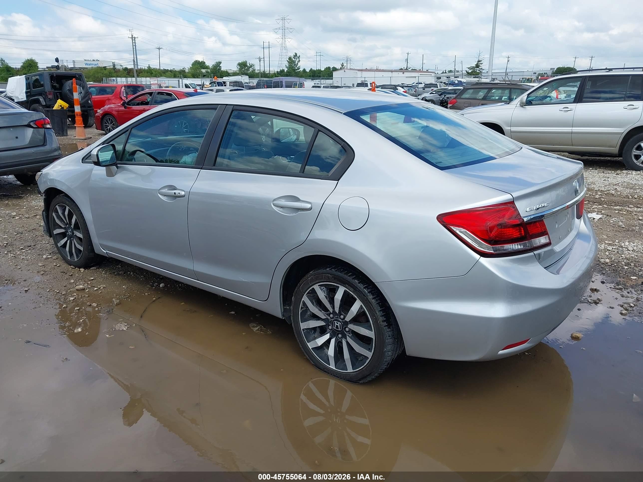 2014 Honda Civic Ex-l Silver vin: 19XFB2F93EE045728