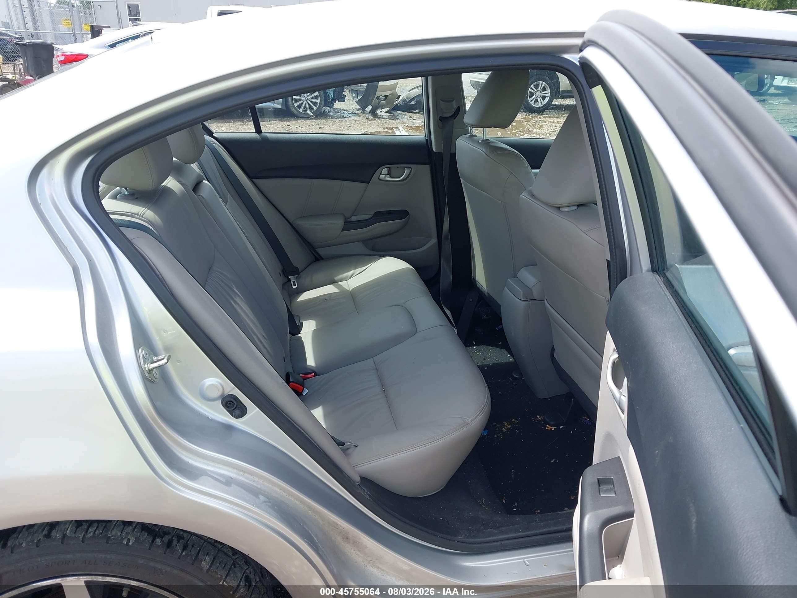 2014 Honda Civic Ex-l Silver vin: 19XFB2F93EE045728
