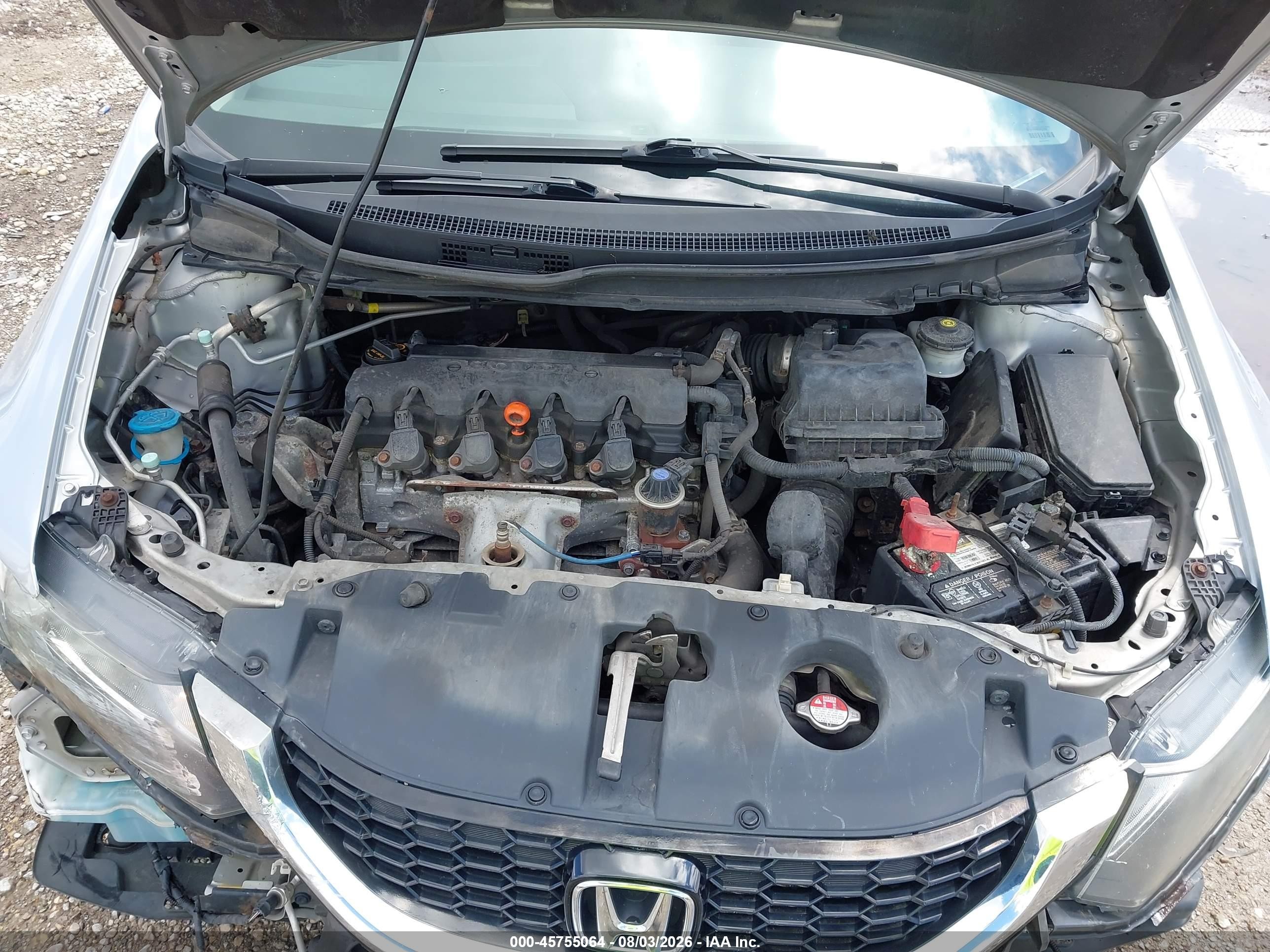 2014 Honda Civic Ex-l Silver vin: 19XFB2F93EE045728