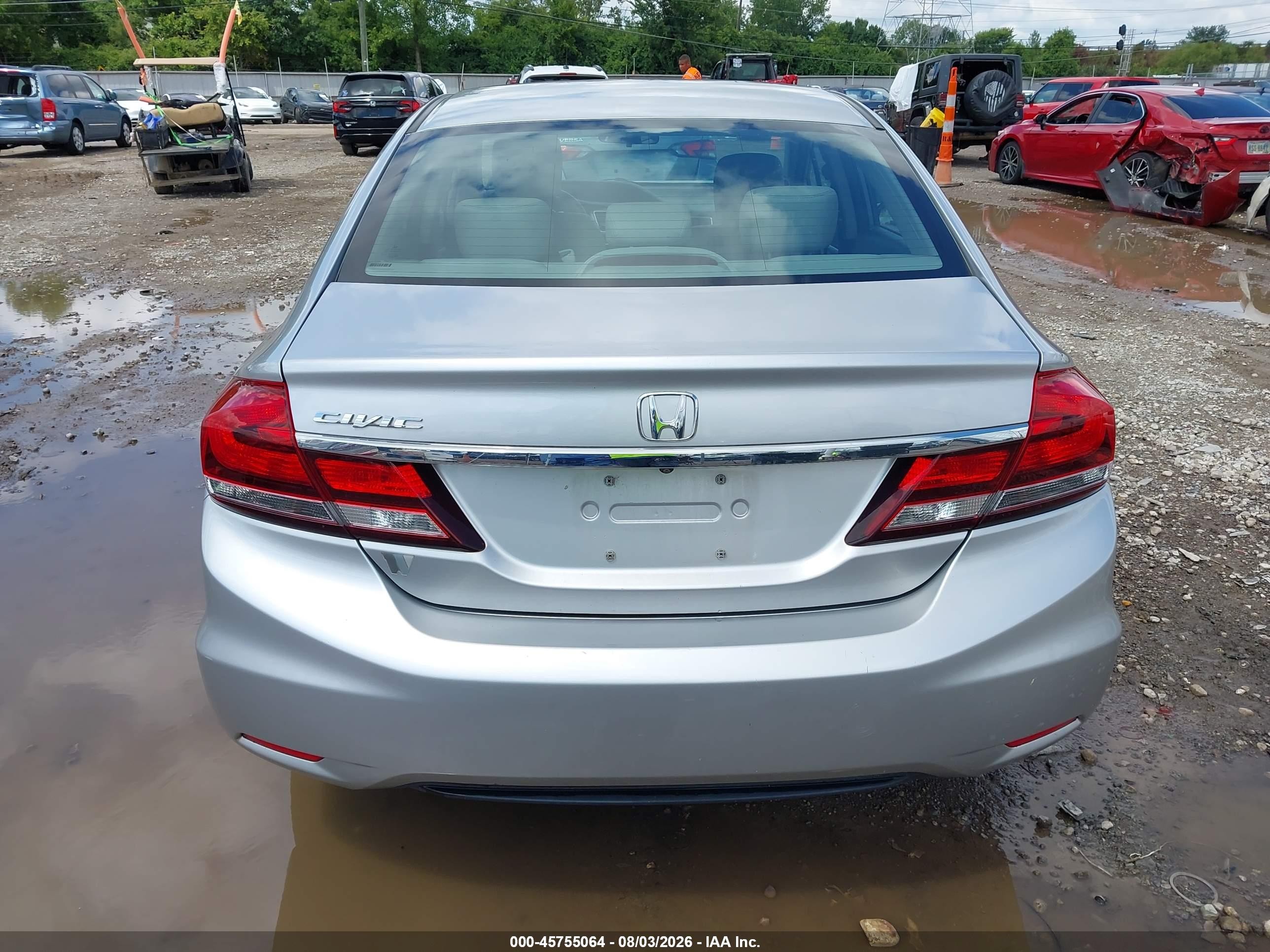 2014 Honda Civic Ex-l Silver vin: 19XFB2F93EE045728