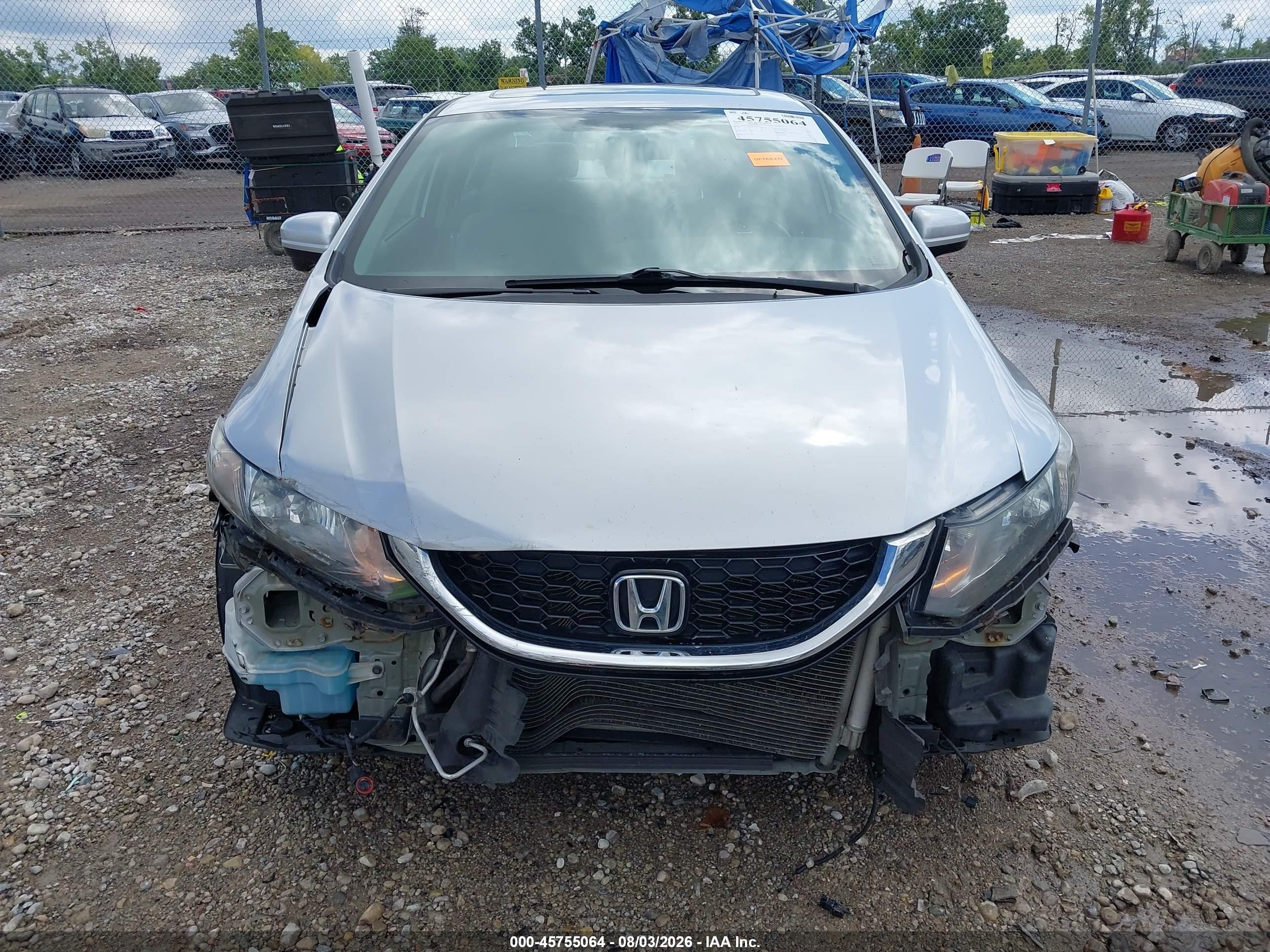 2014 Honda Civic Ex-l Silver vin: 19XFB2F93EE045728