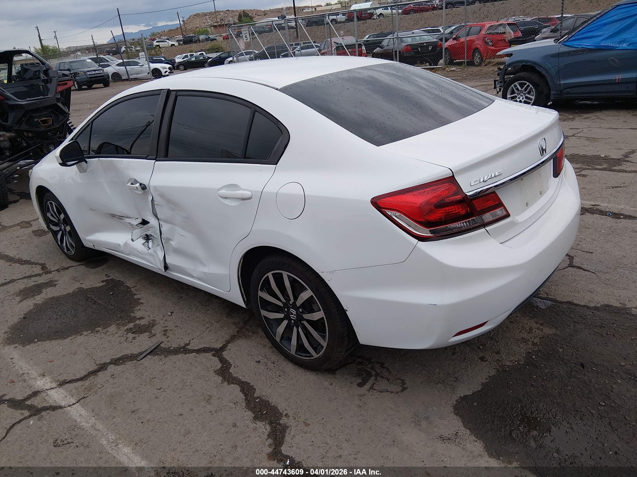 2014 Honda Civic Ex-l White vin: 19XFB2F93EE058575