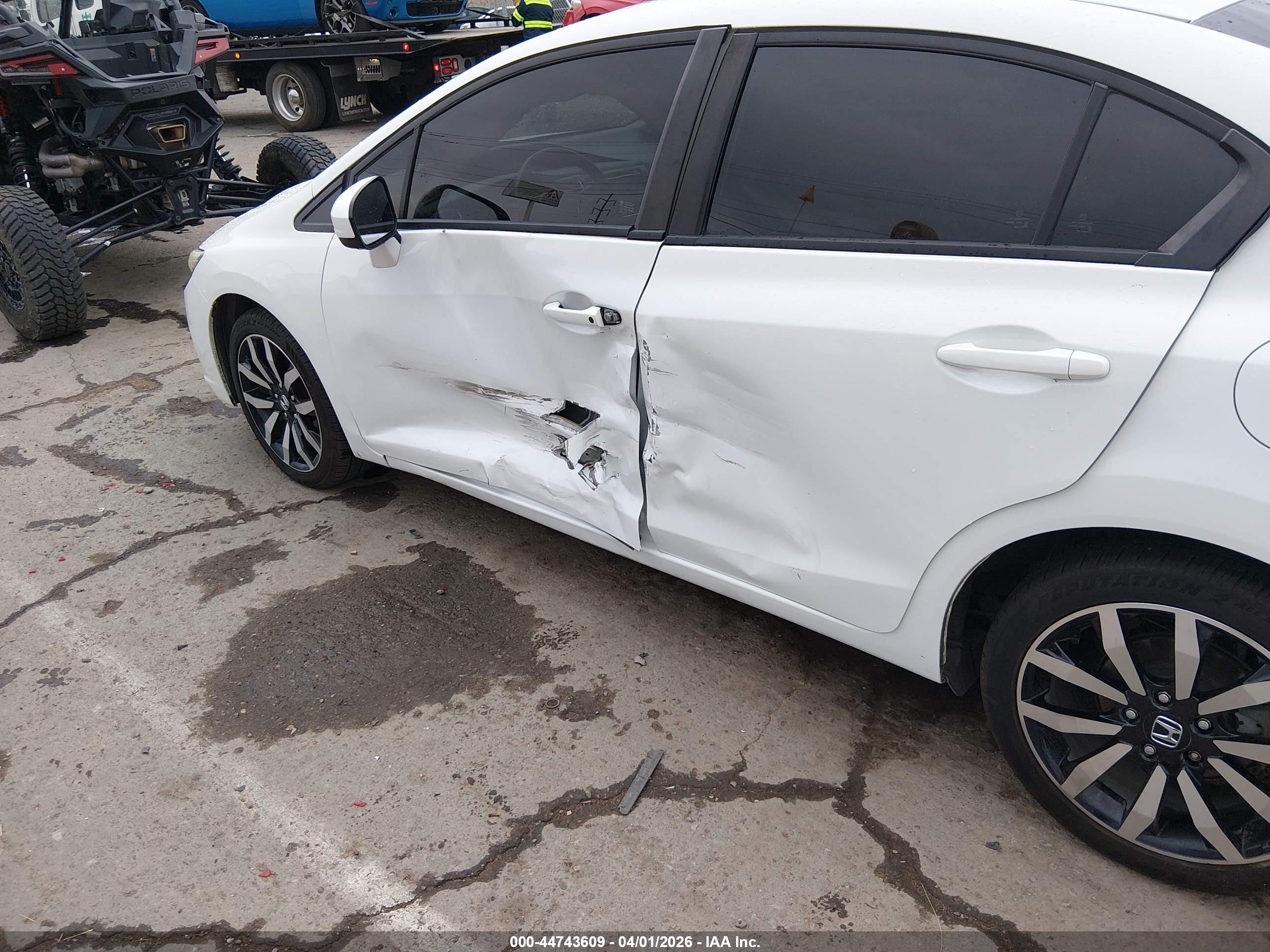 2014 Honda Civic Ex-l White vin: 19XFB2F93EE058575
