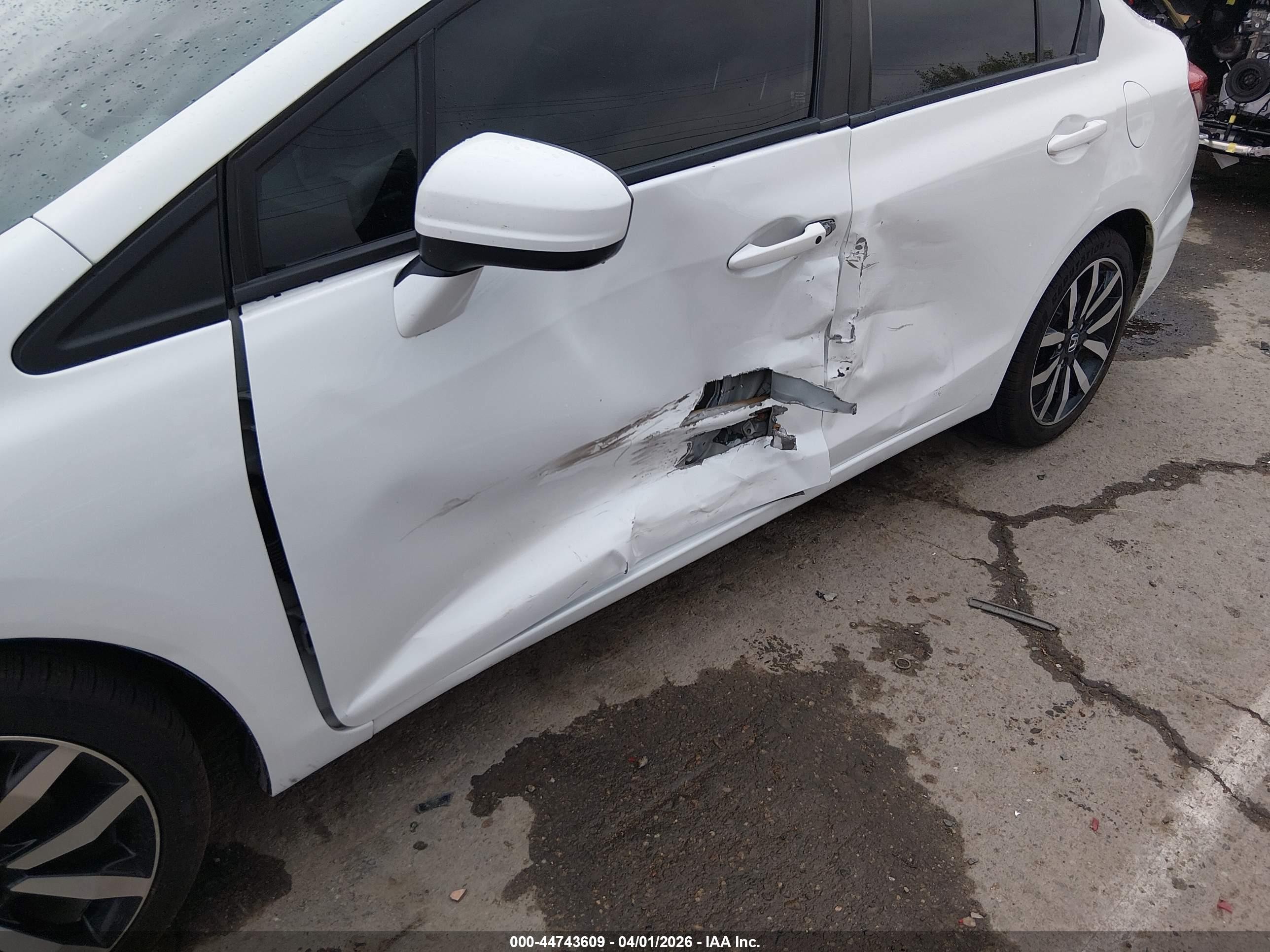2014 Honda Civic Ex-l White vin: 19XFB2F93EE058575